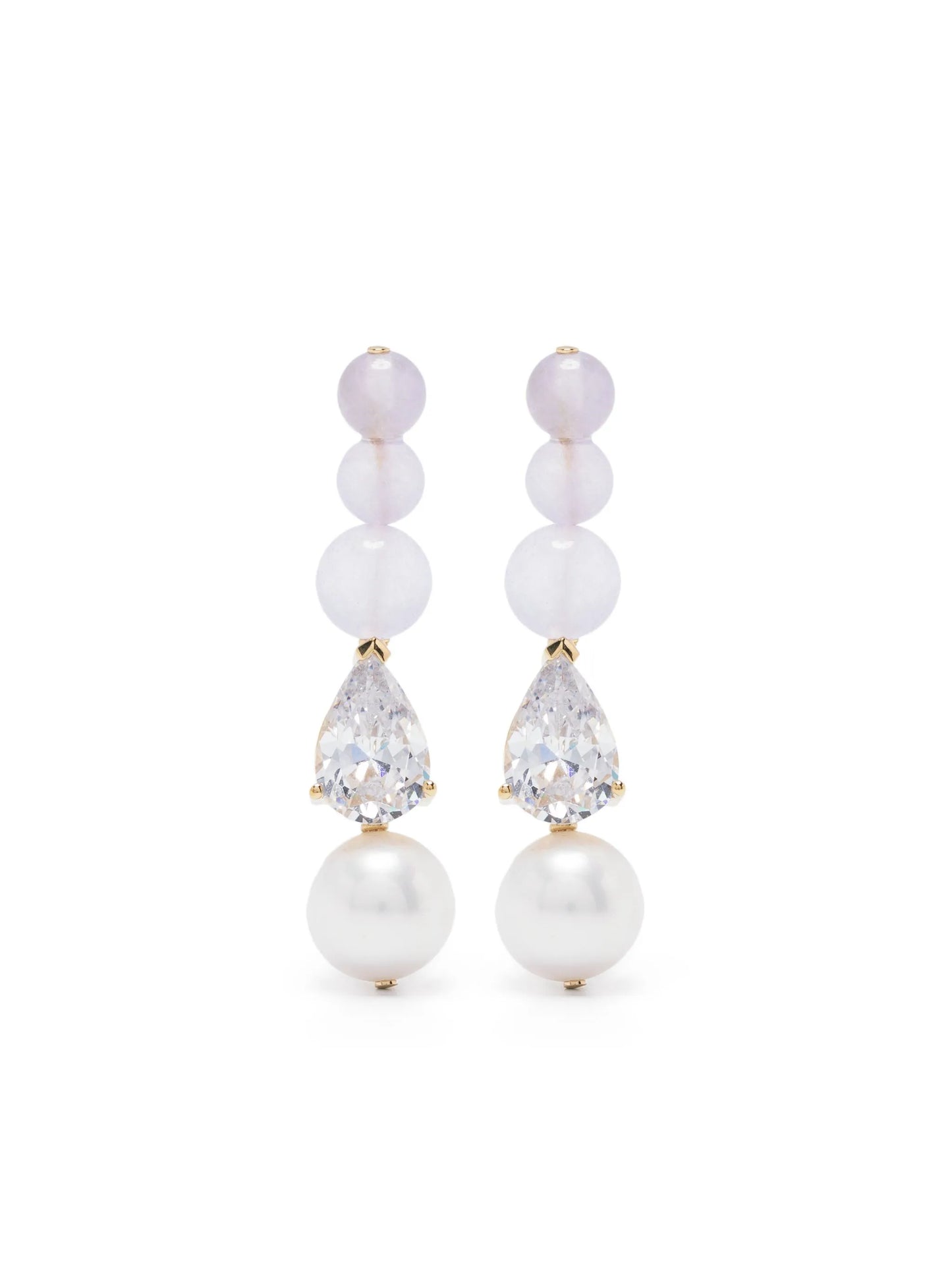 jade-beads drop earrings