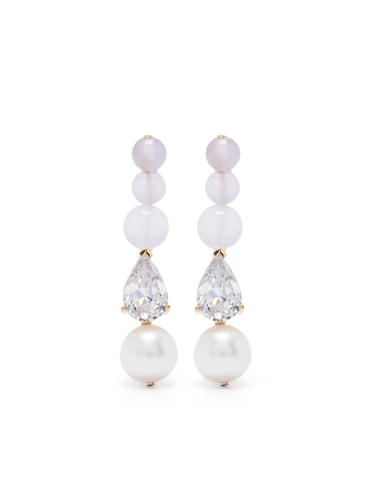 jade-beads drop earrings