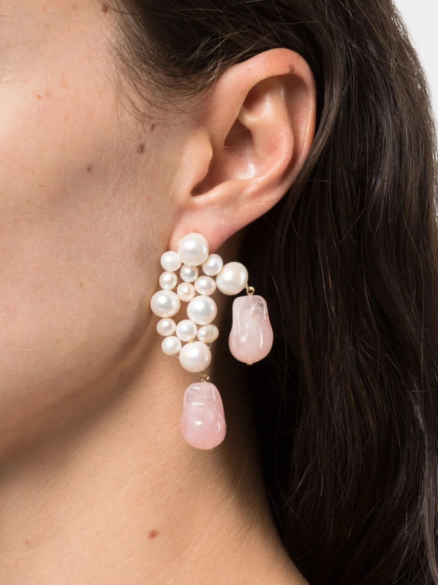 pearl drop earrings