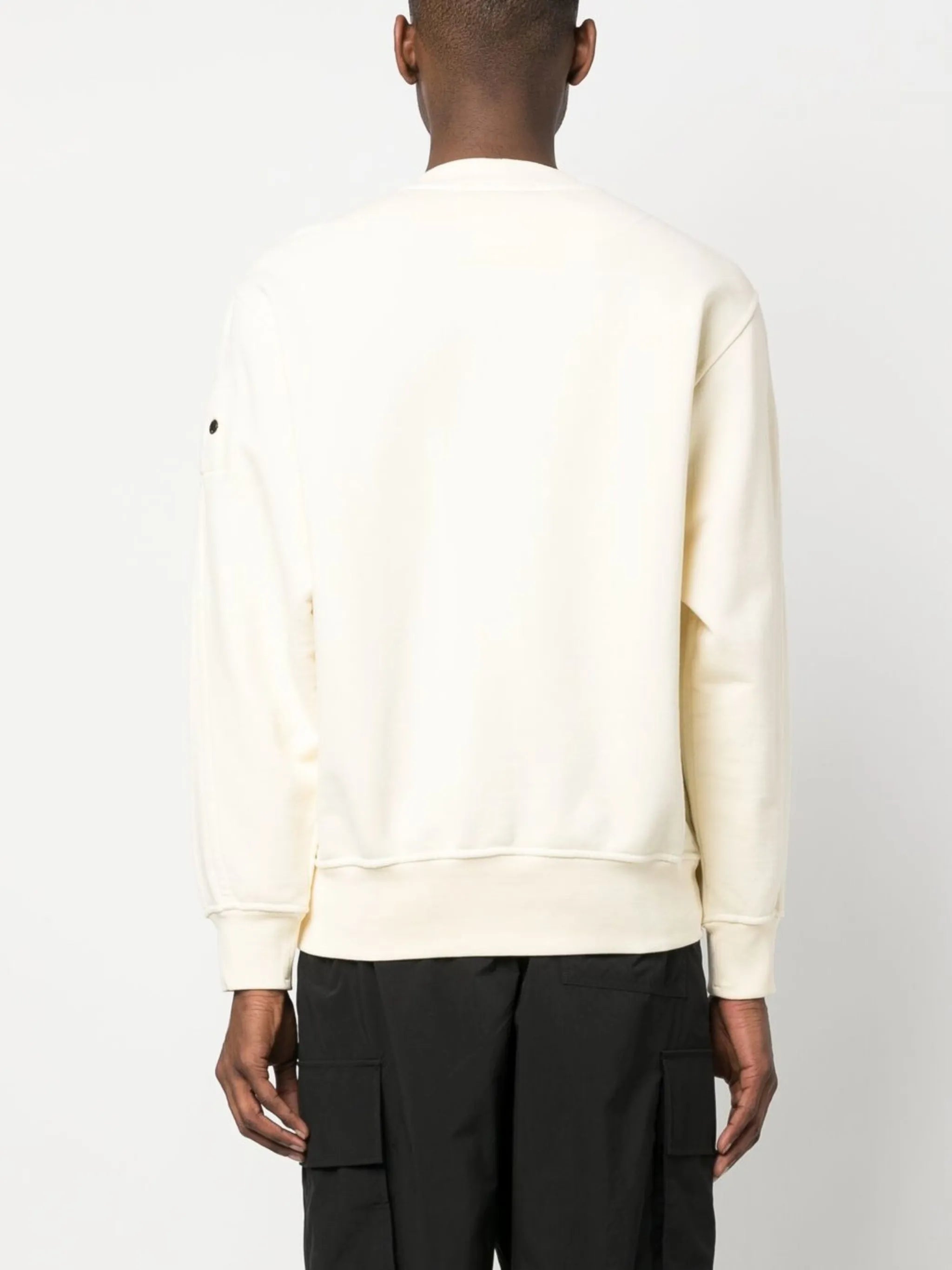 logo-patch cotton jumper