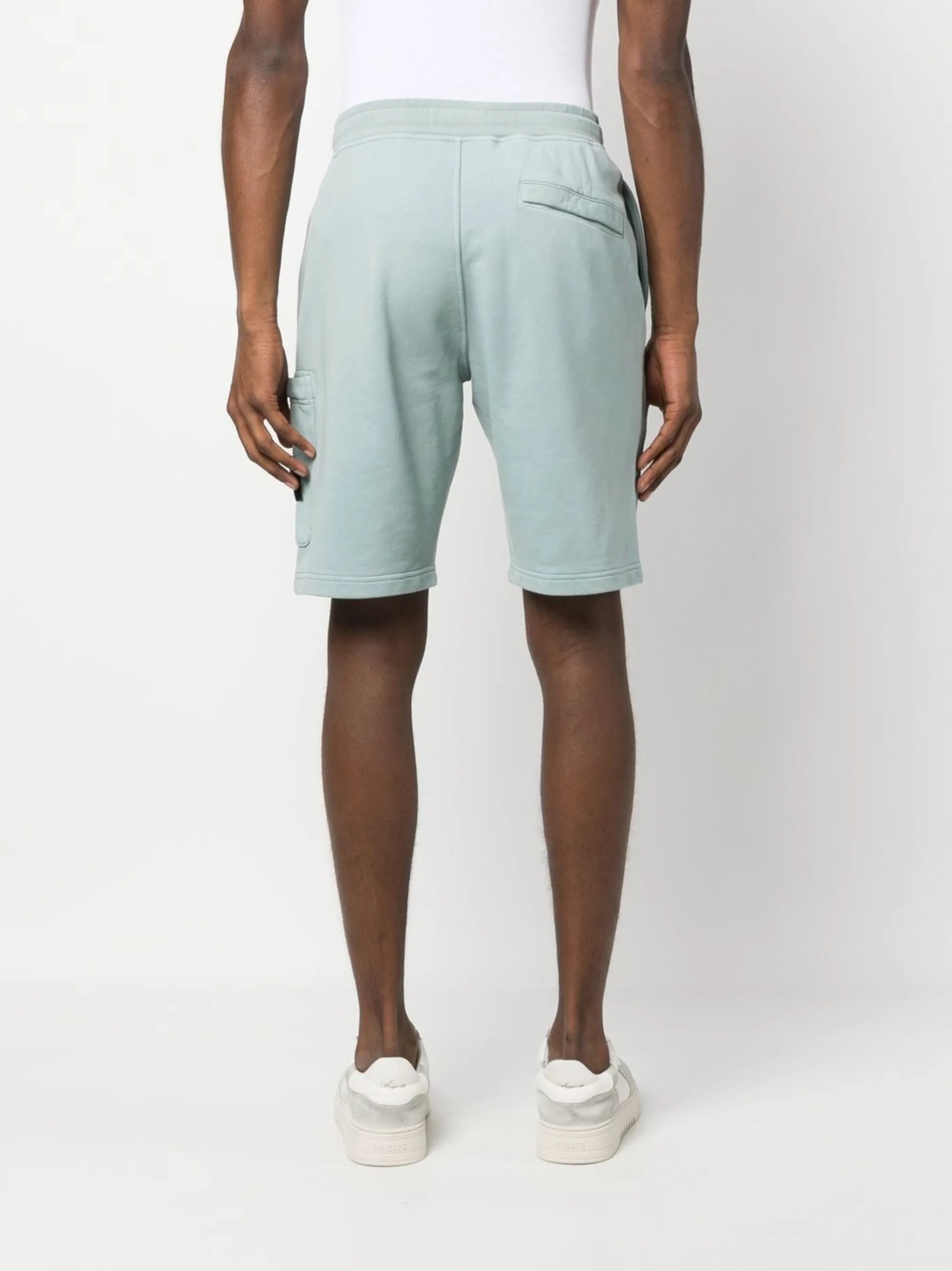 Compass-motif cotton shorts