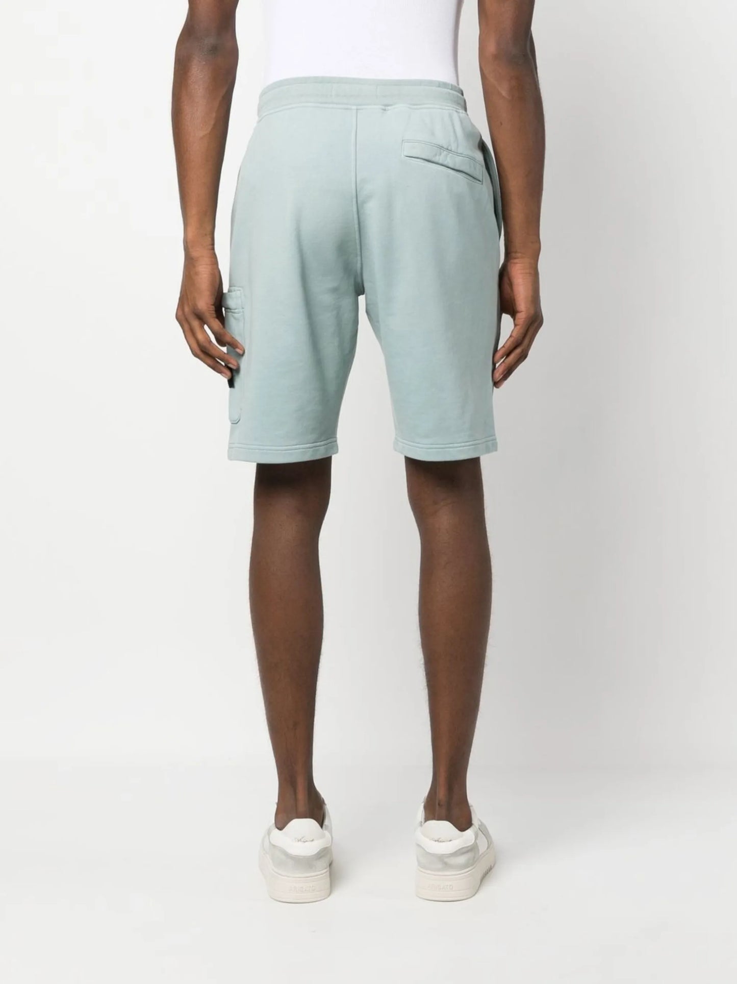 Compass-motif cotton shorts
