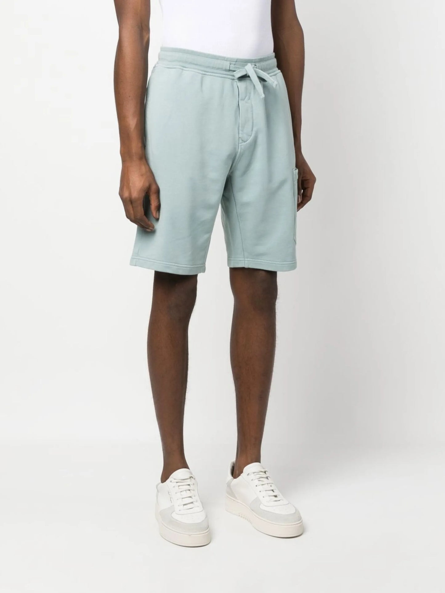 Compass-motif cotton shorts