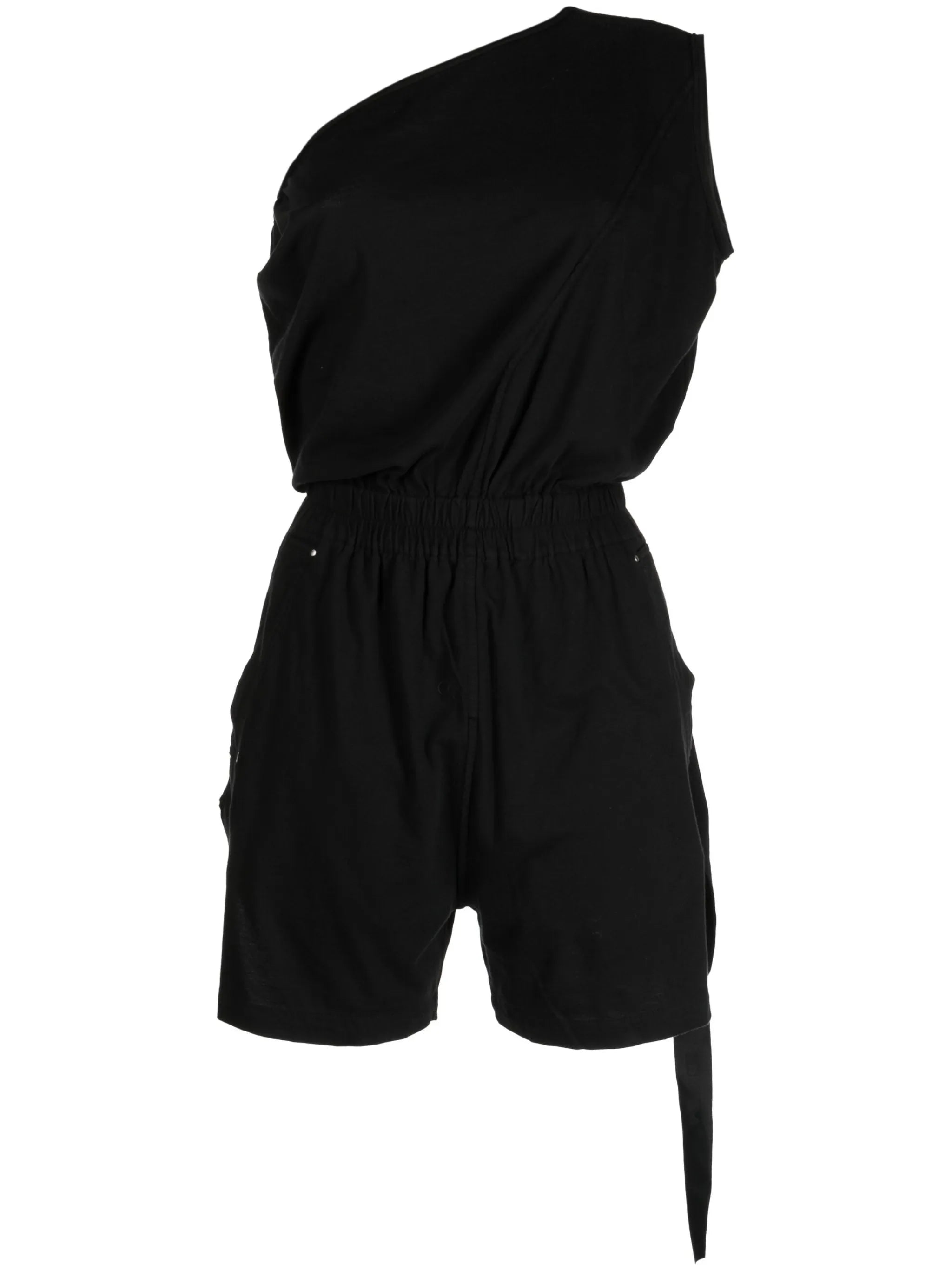 one-shoulder cotton playsuit