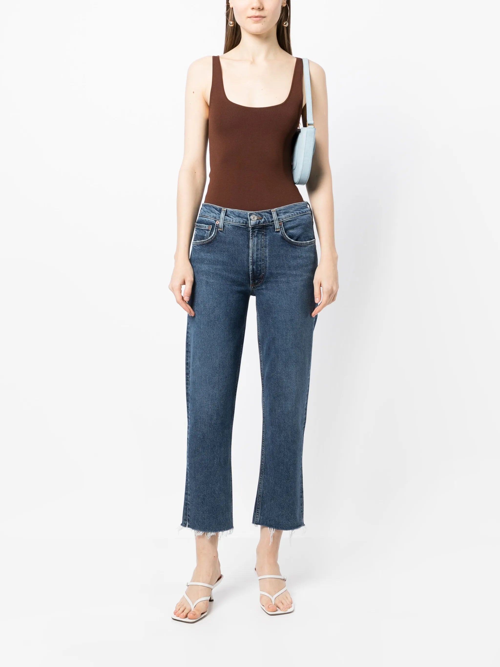 Kye straight-leg crop jeans