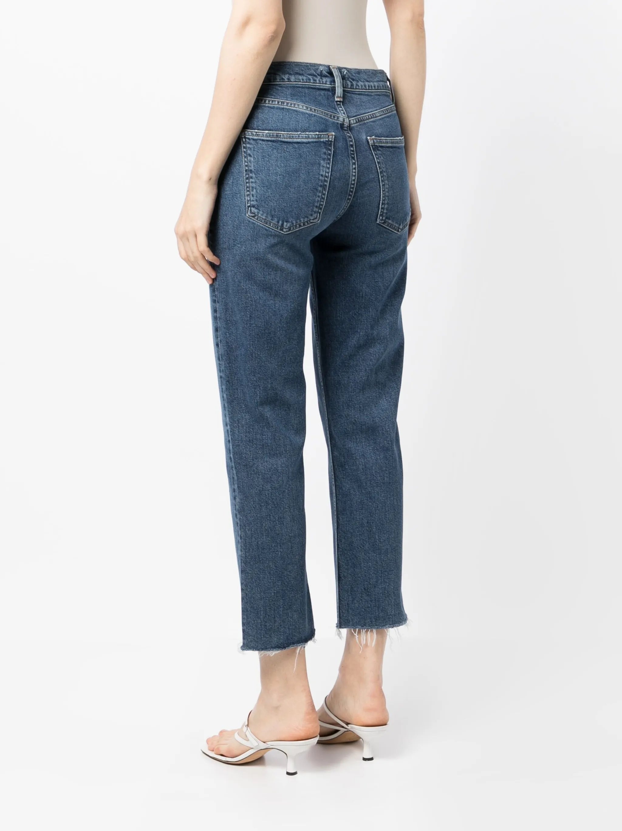 Kye straight-leg crop jeans