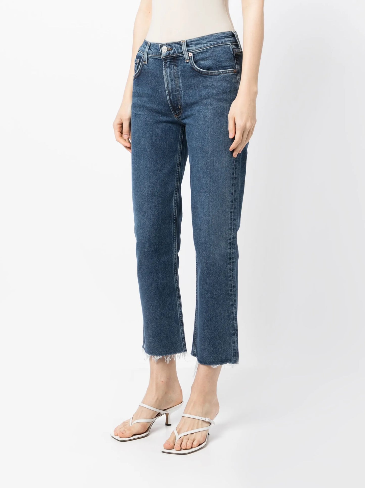 Kye straight-leg crop jeans