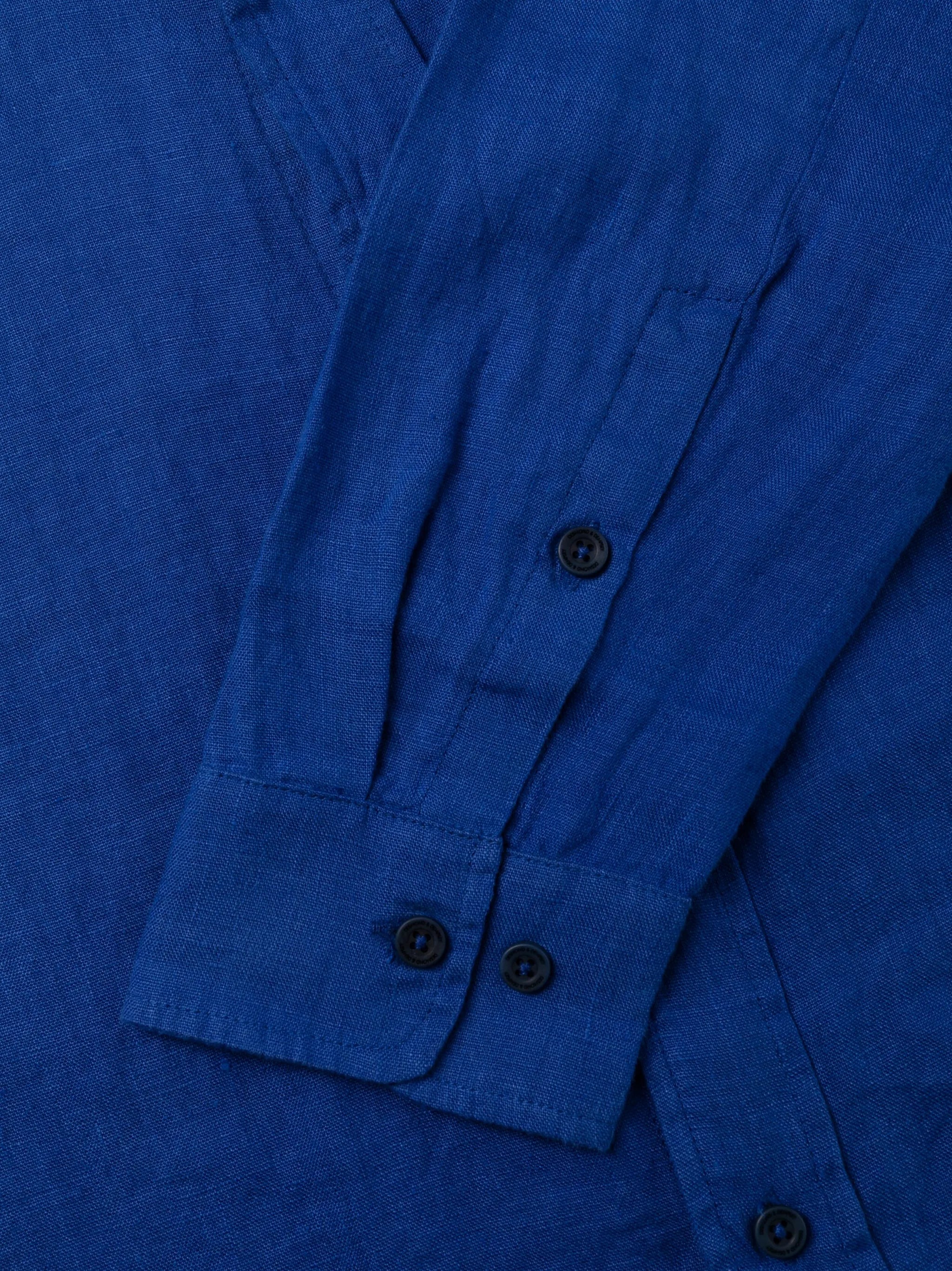 oversize long-sleeved cotton shirt