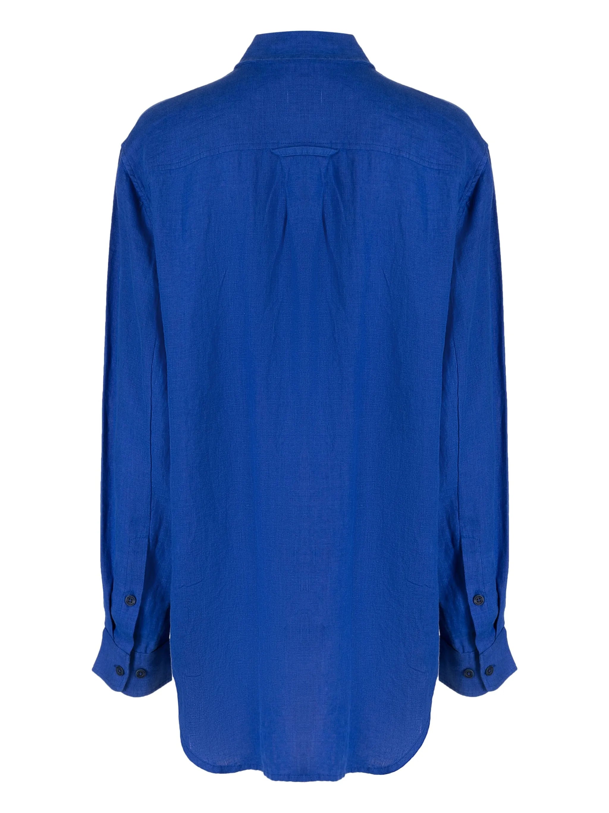 oversize long-sleeved cotton shirt