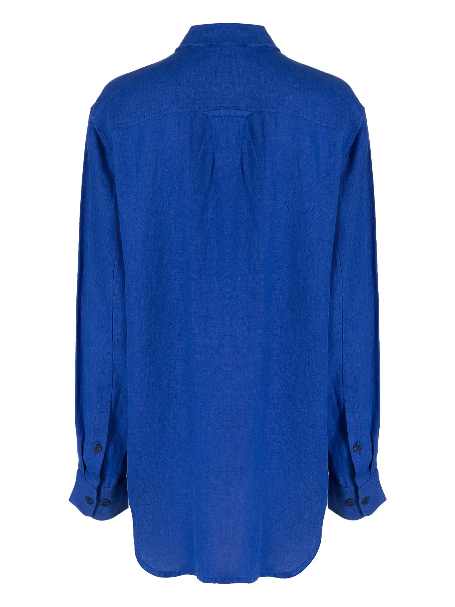 oversize long-sleeved cotton shirt