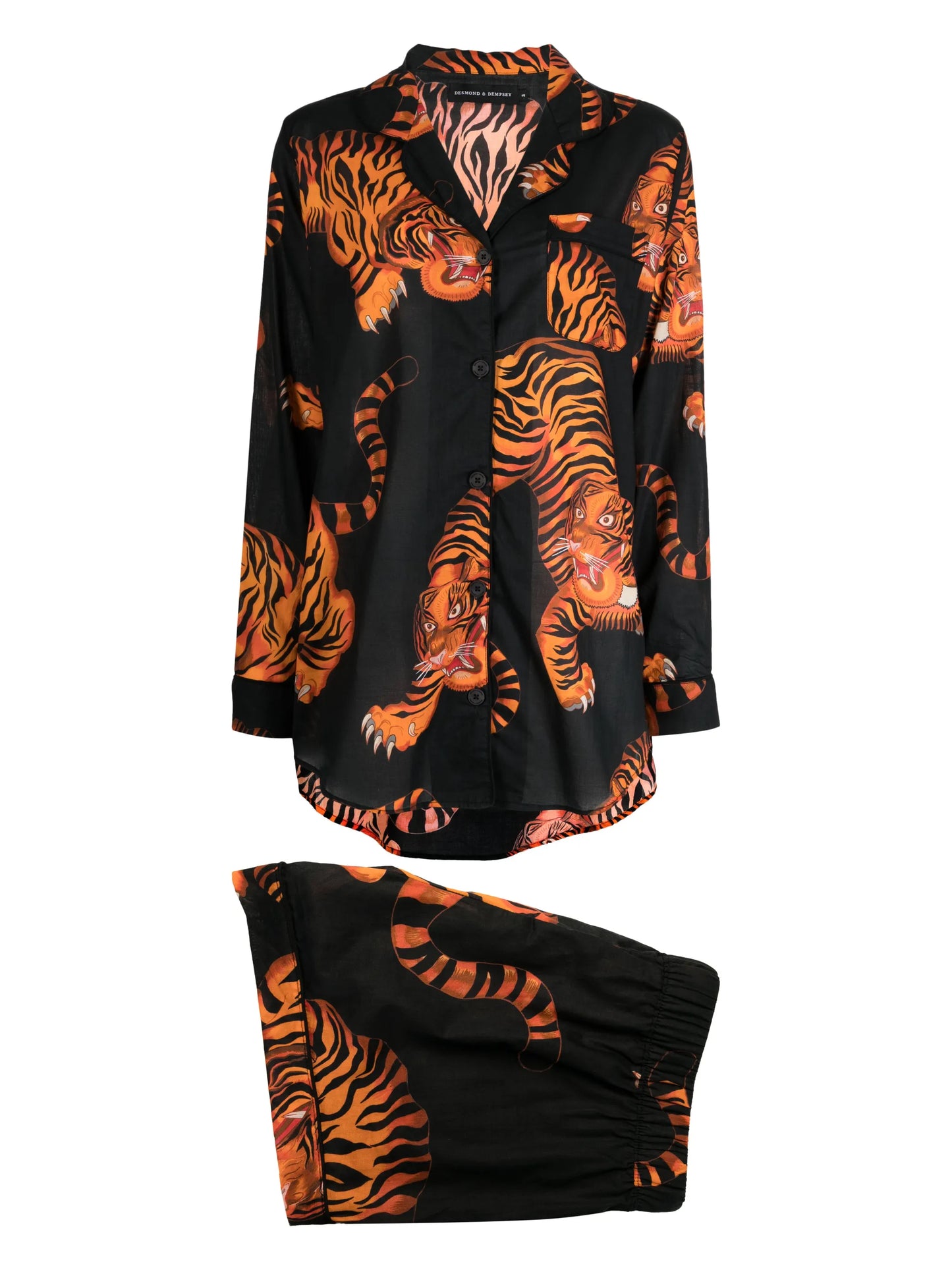 Signature Rayas cotton pyjama set