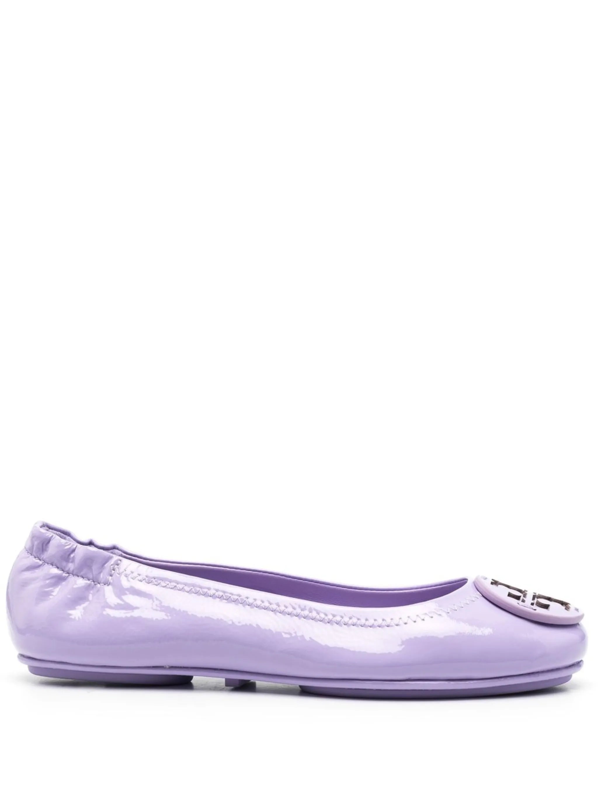 logo-plaque ballet flats