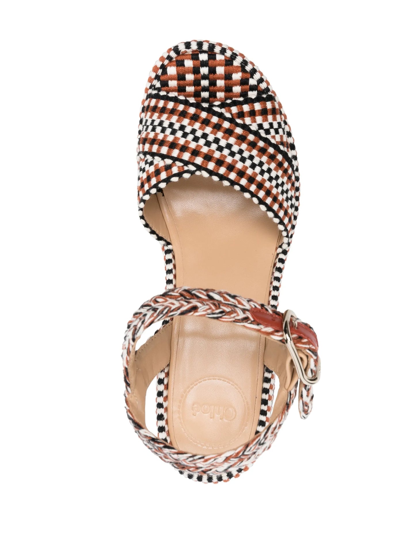 Odina 105mm raffia sandals