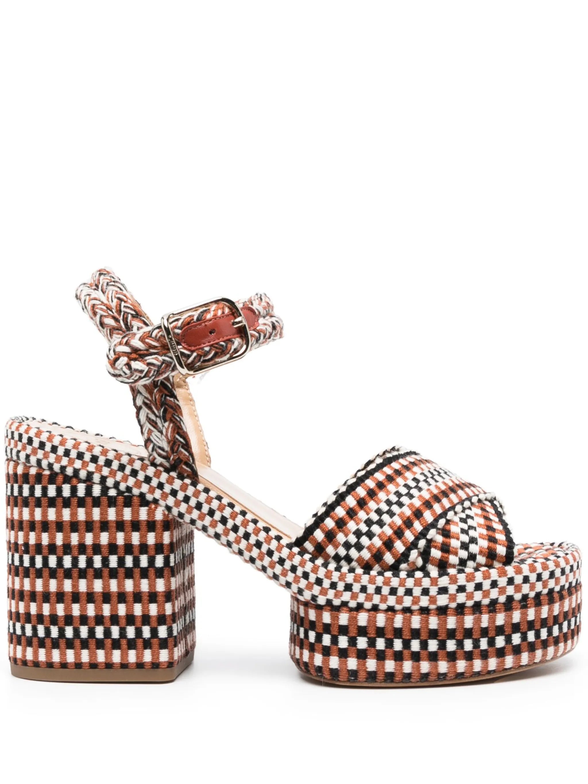 Odina 105mm raffia sandals
