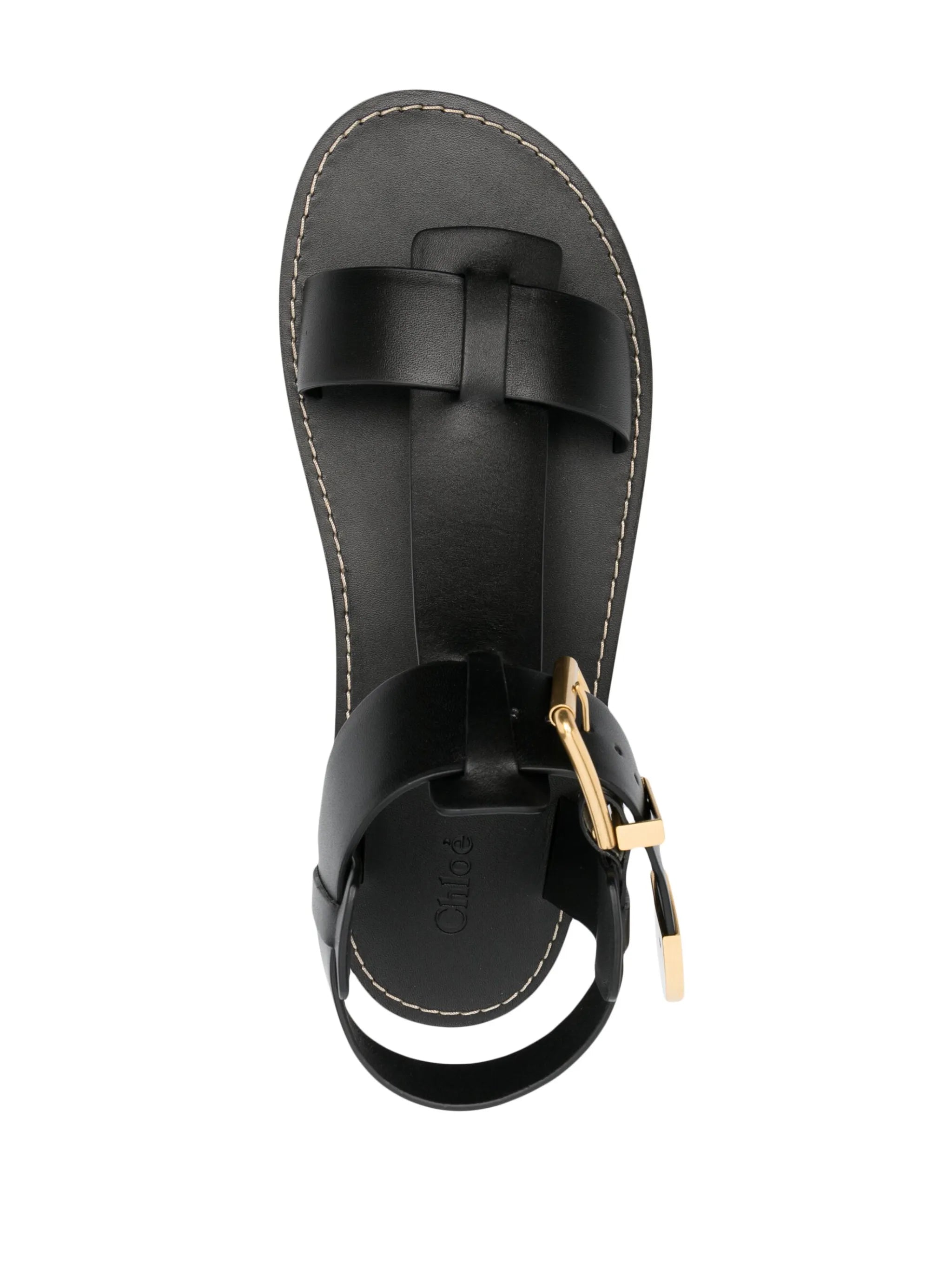 Rebecca buckled leather sandals