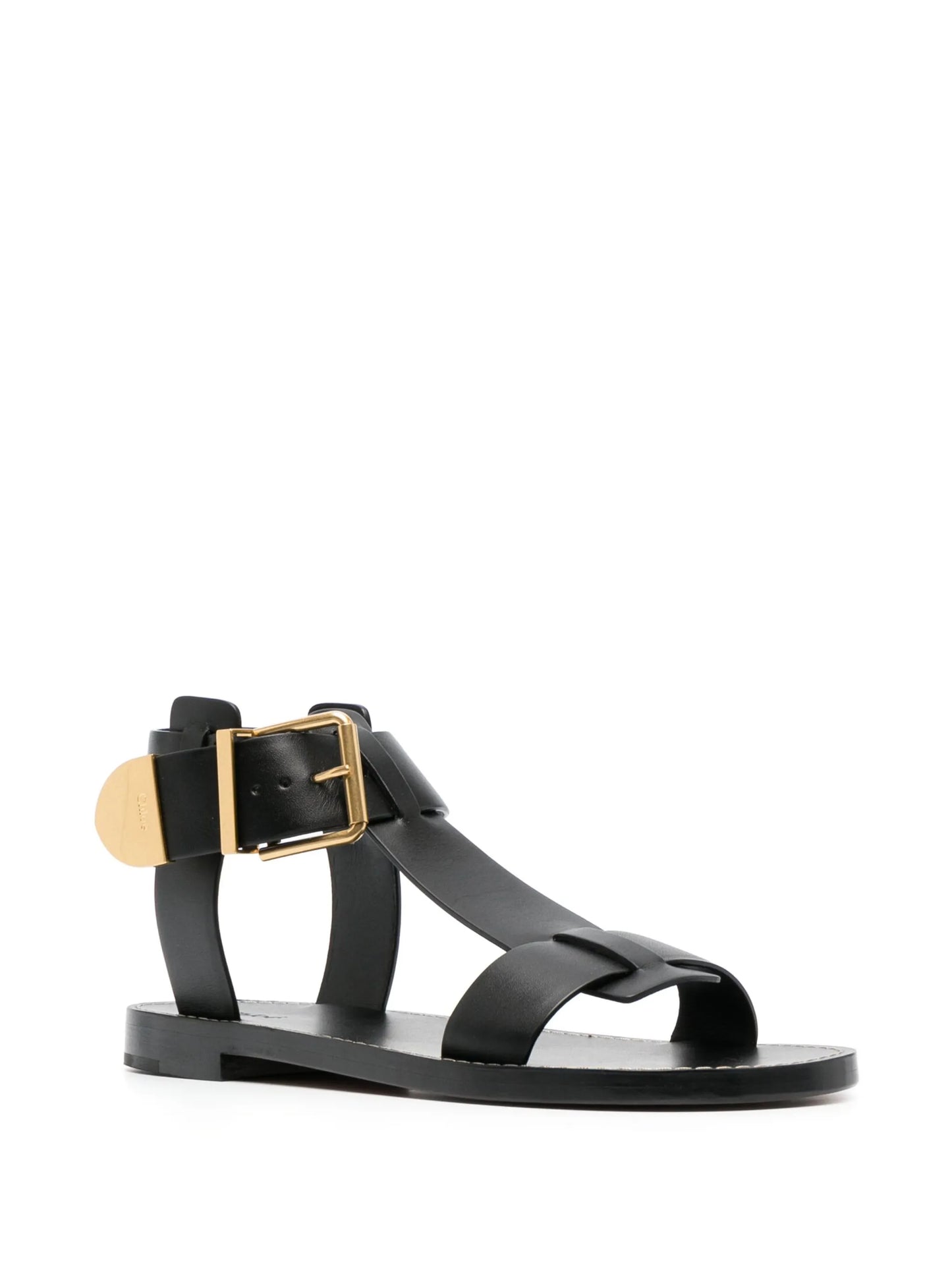 Rebecca buckled leather sandals