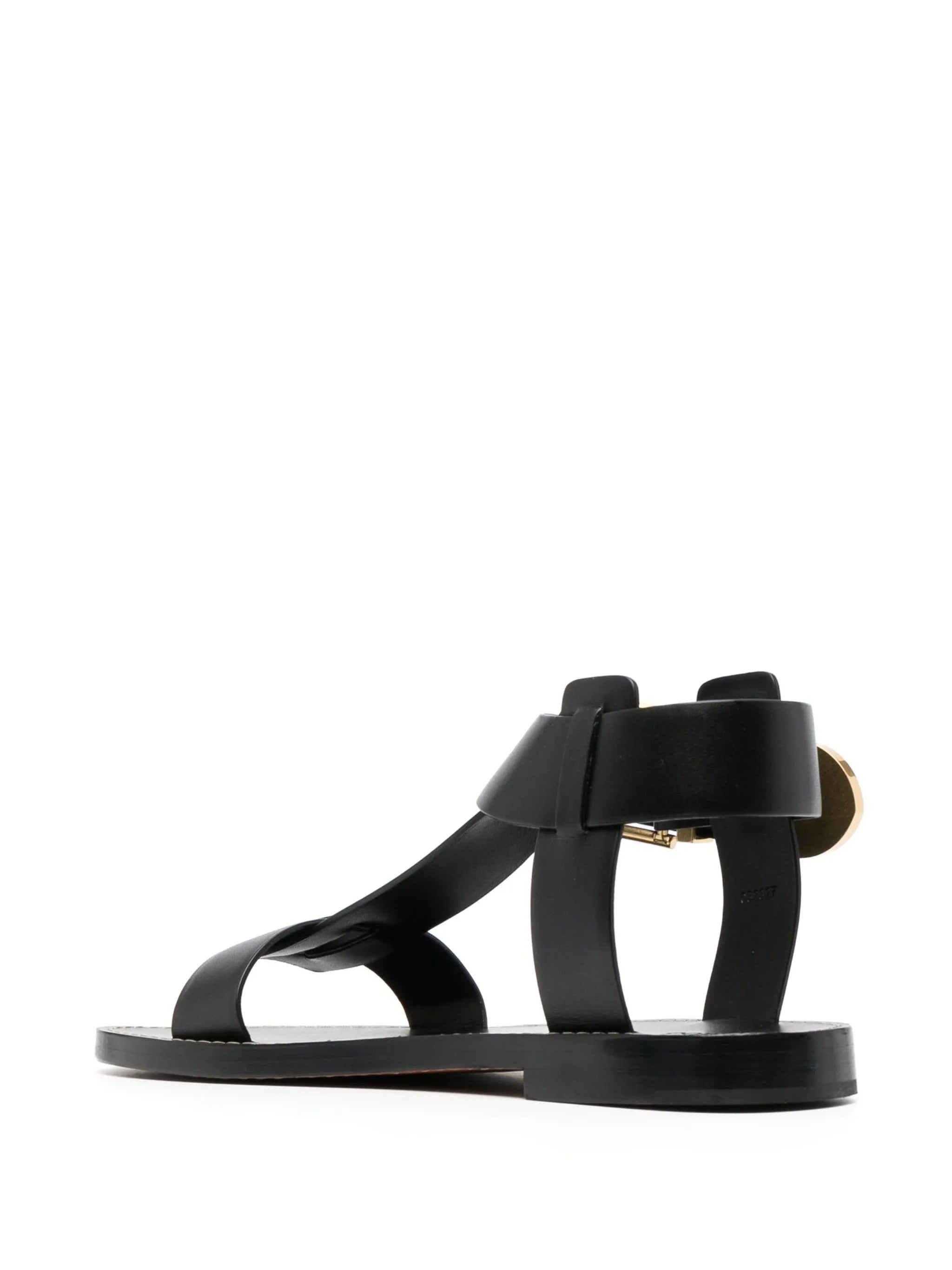 Rebecca buckled leather sandals