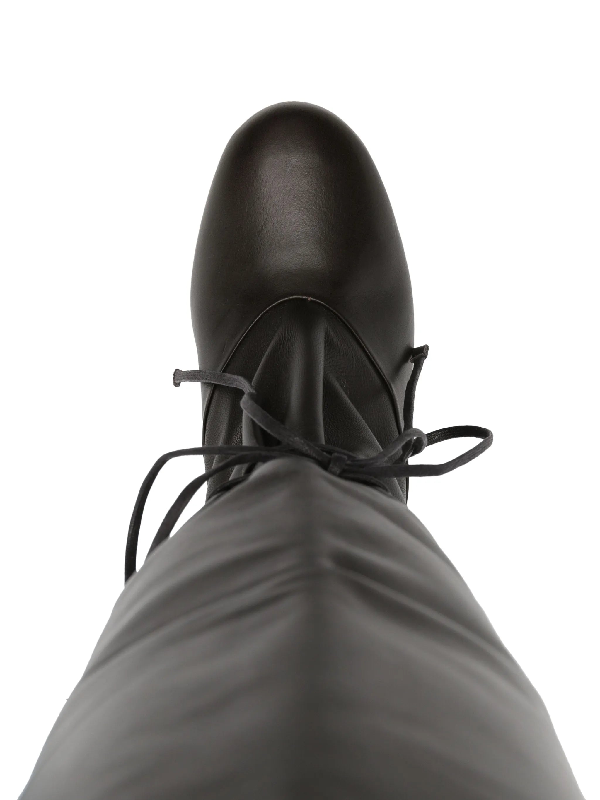 80mm leather knee-high boots