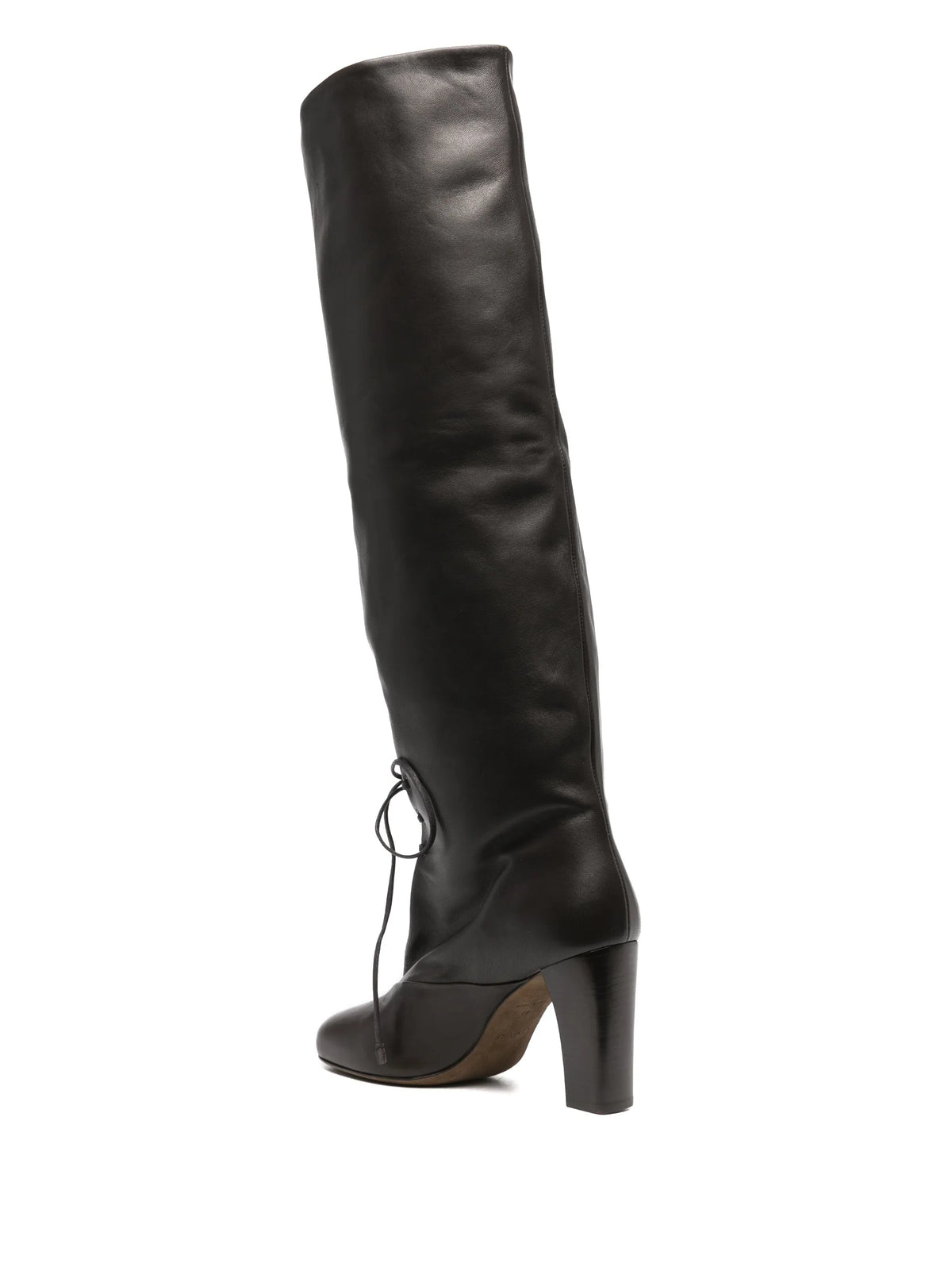 80mm leather knee-high boots