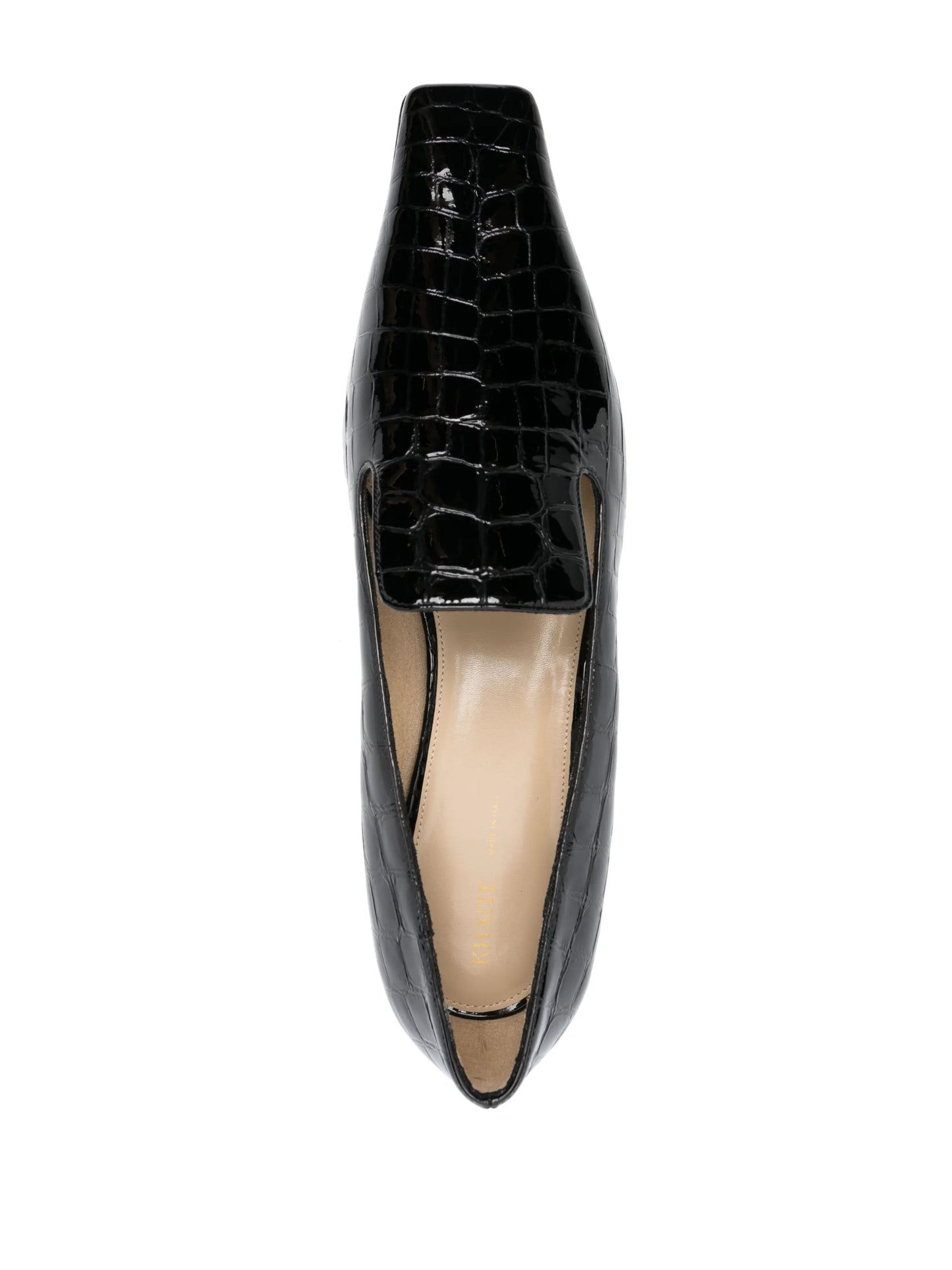 Marfa crocodile-effect leather loafers