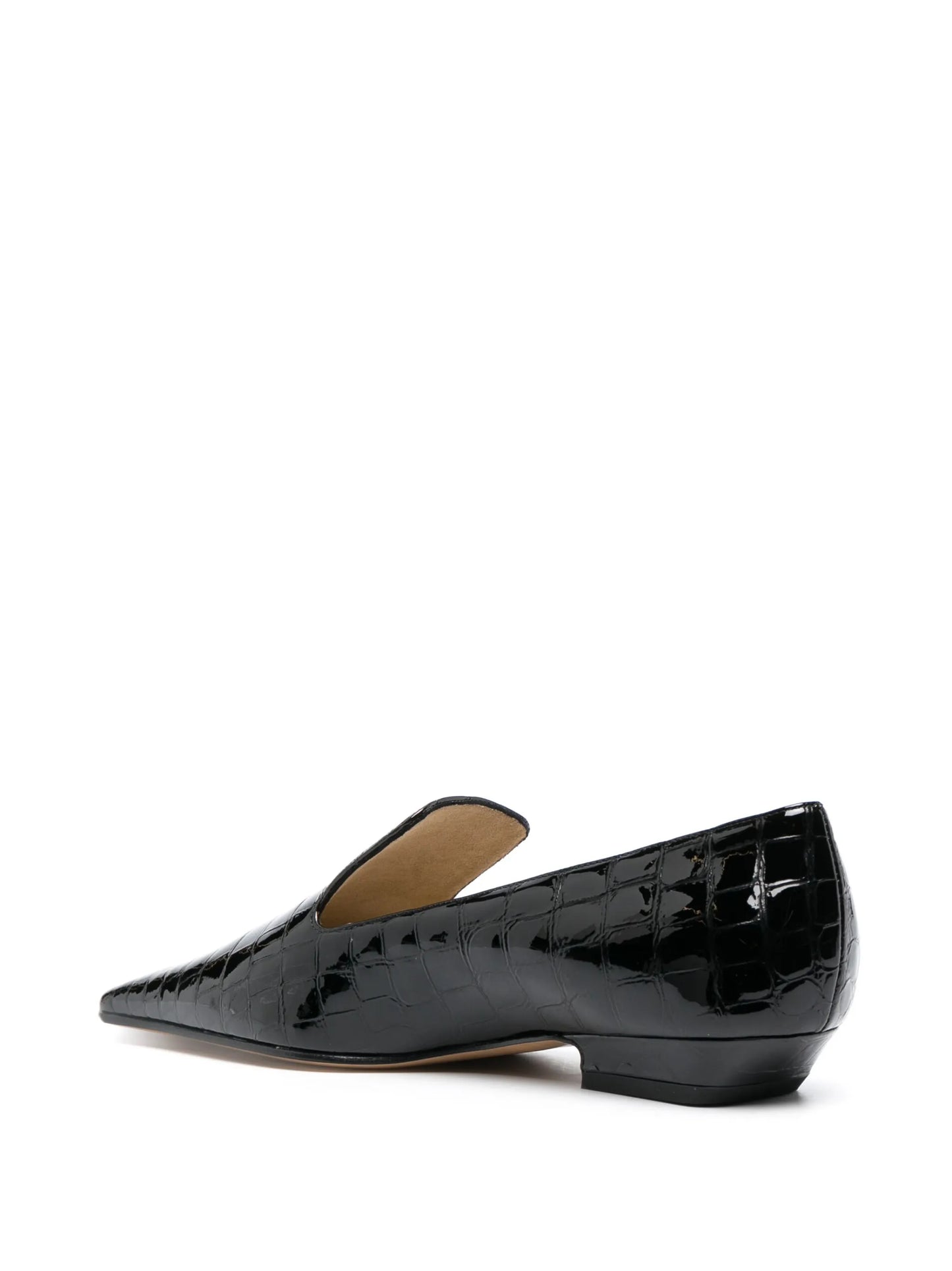 Marfa crocodile-effect leather loafers