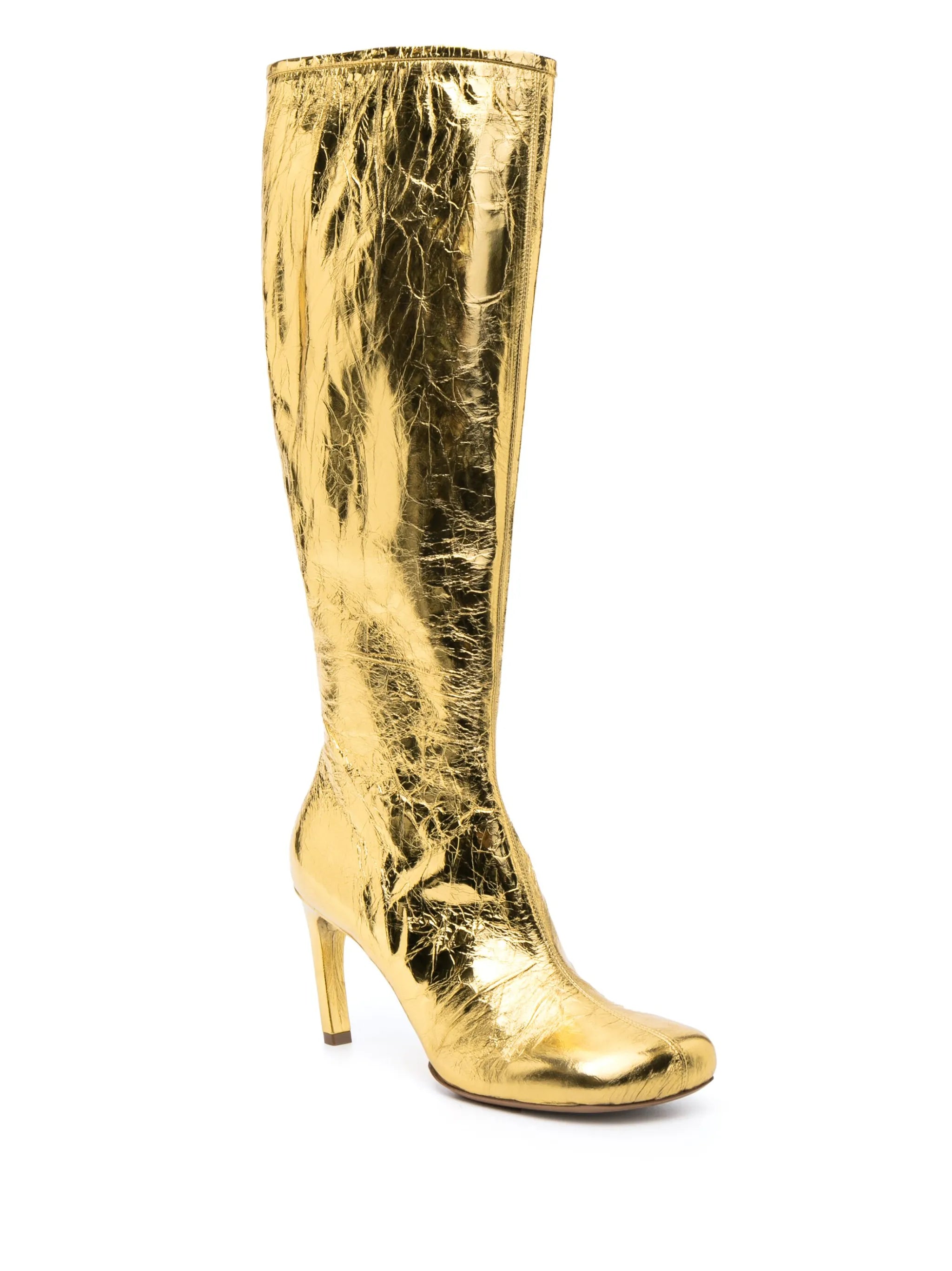 leather 80mm knee-high boots