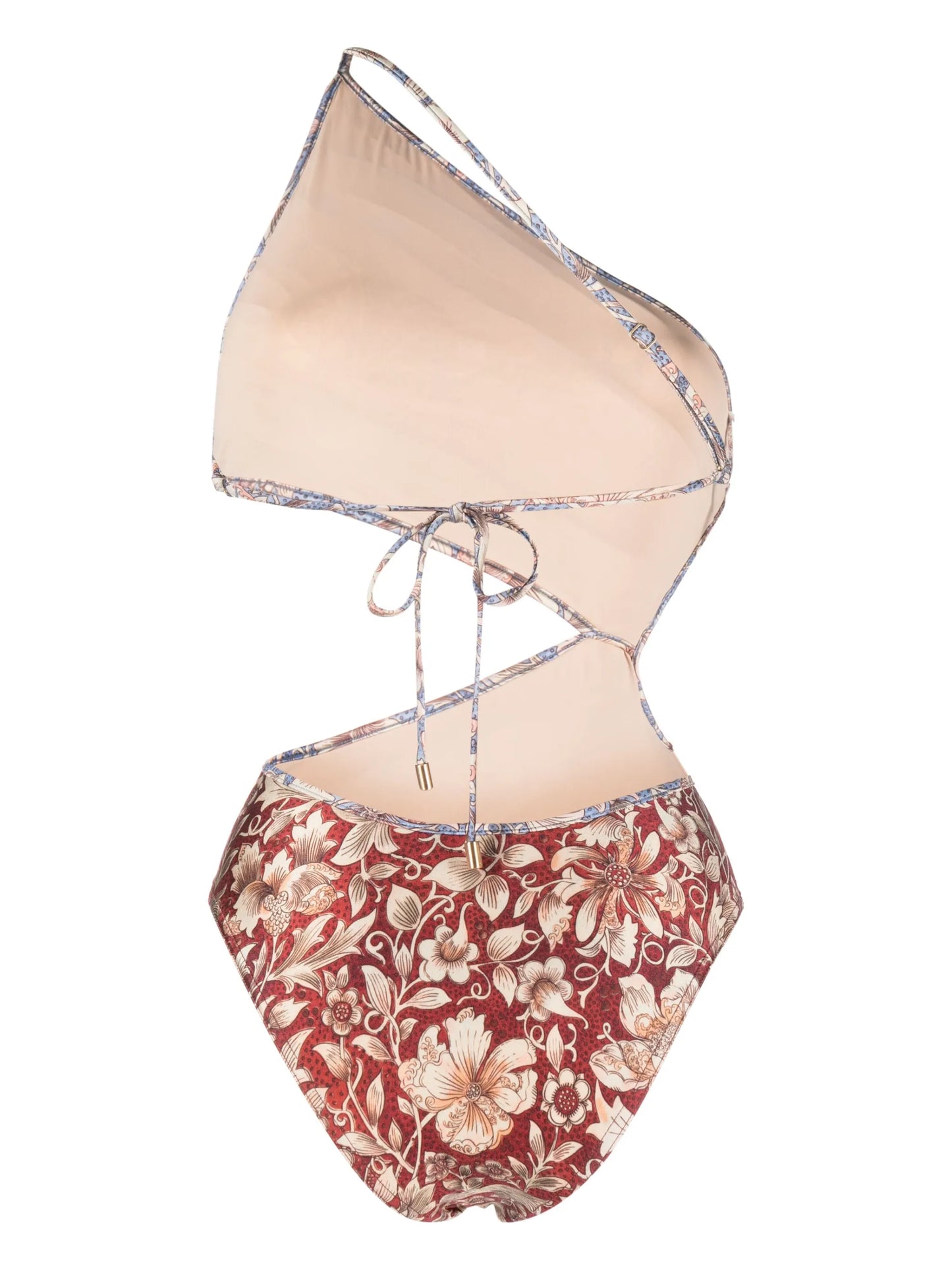 Chintz Spliced floral-print swimsuit