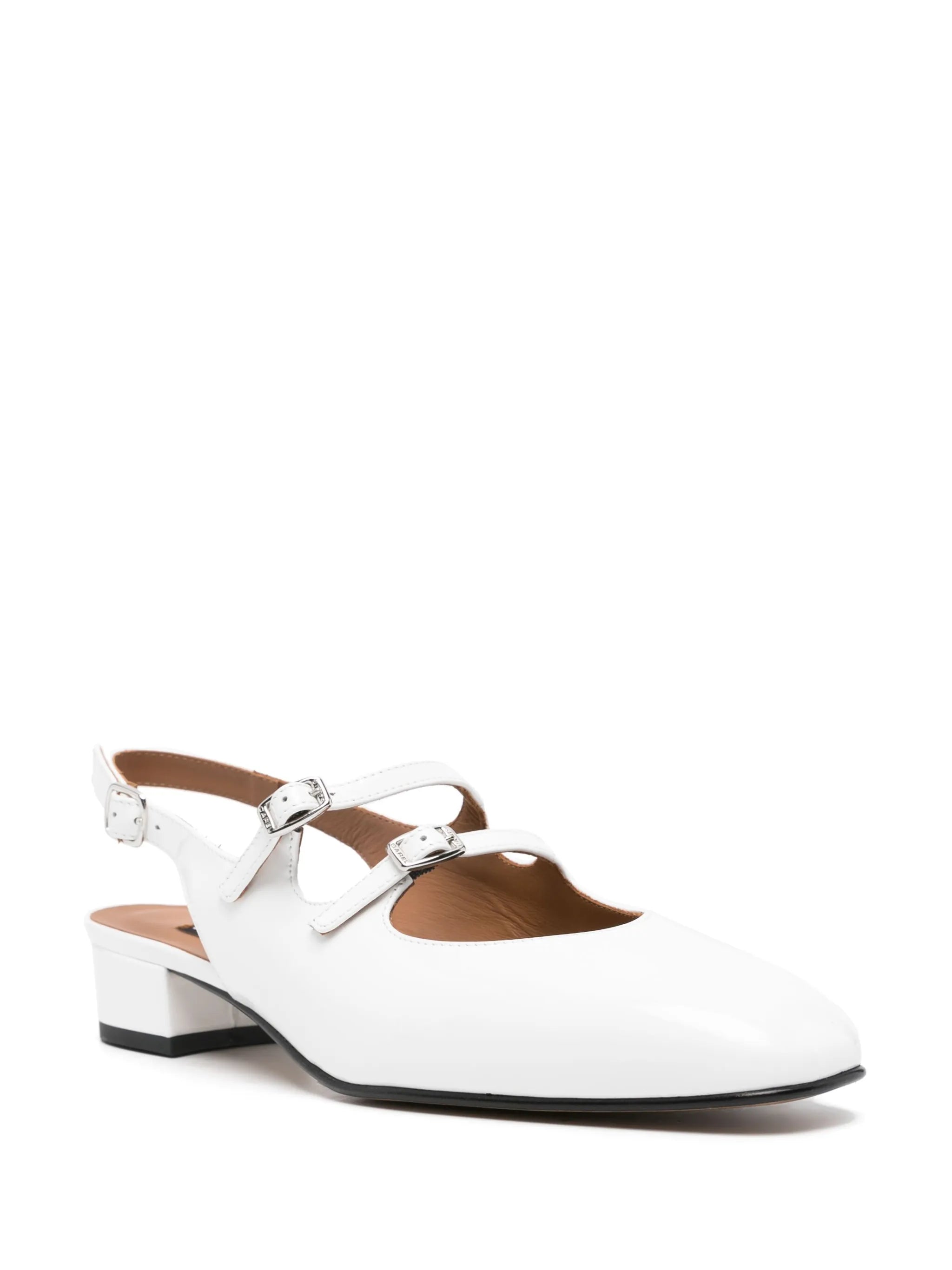 Peche 35mm slingback leather pumps
