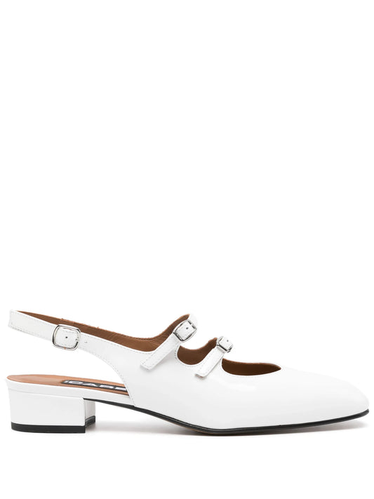 Peche 35mm slingback leather pumps