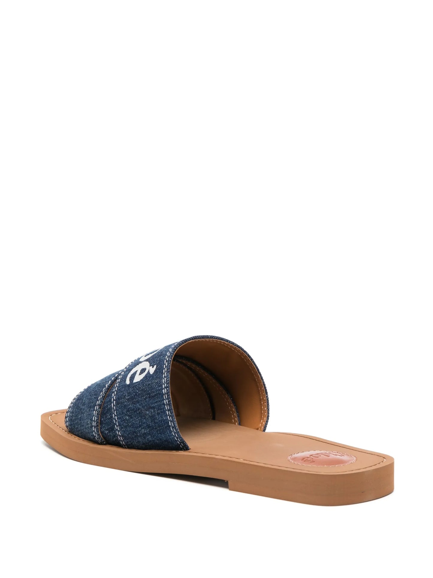 Woody denim flat sandals