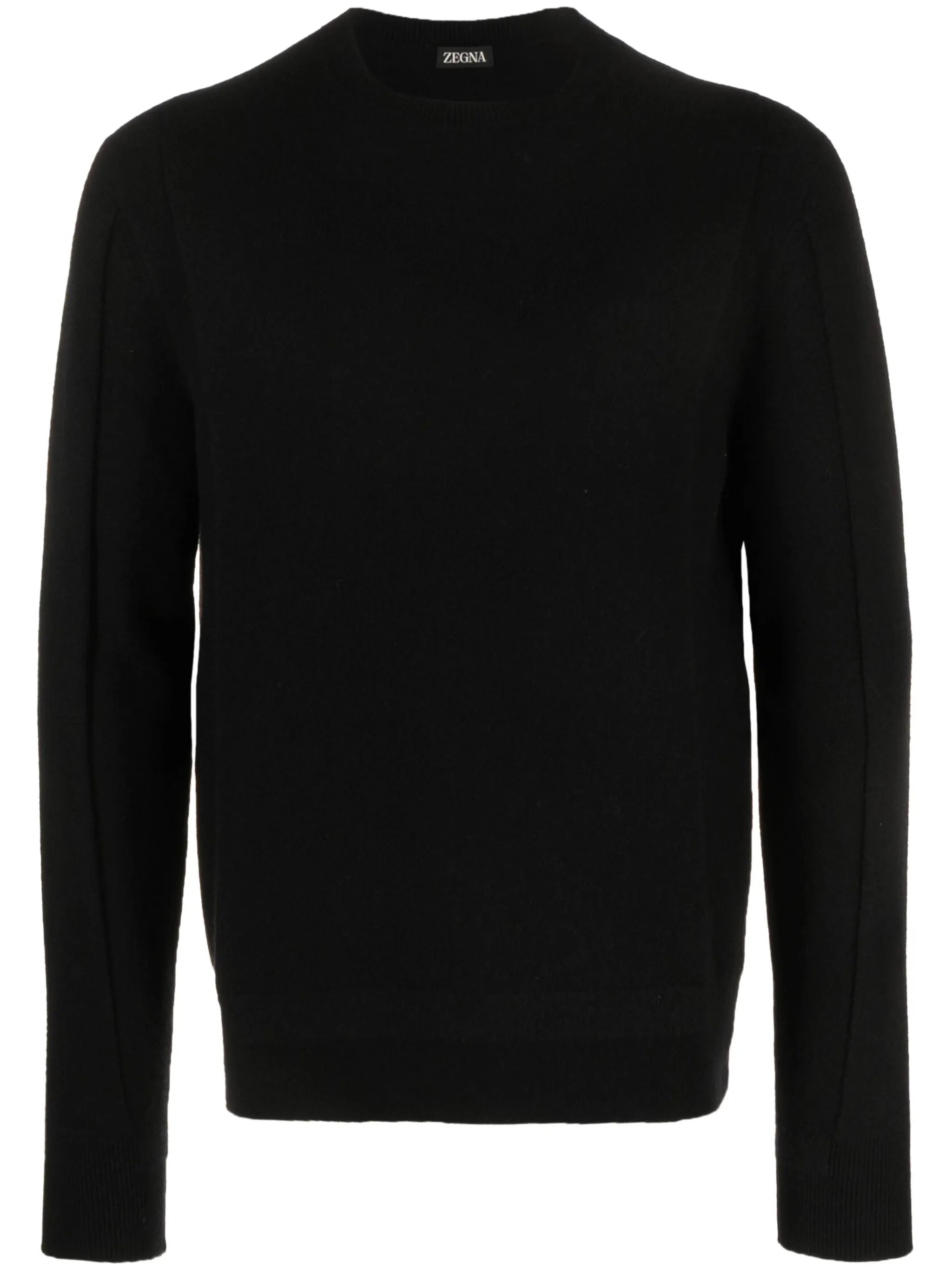 crew-neck wool-blend jumper