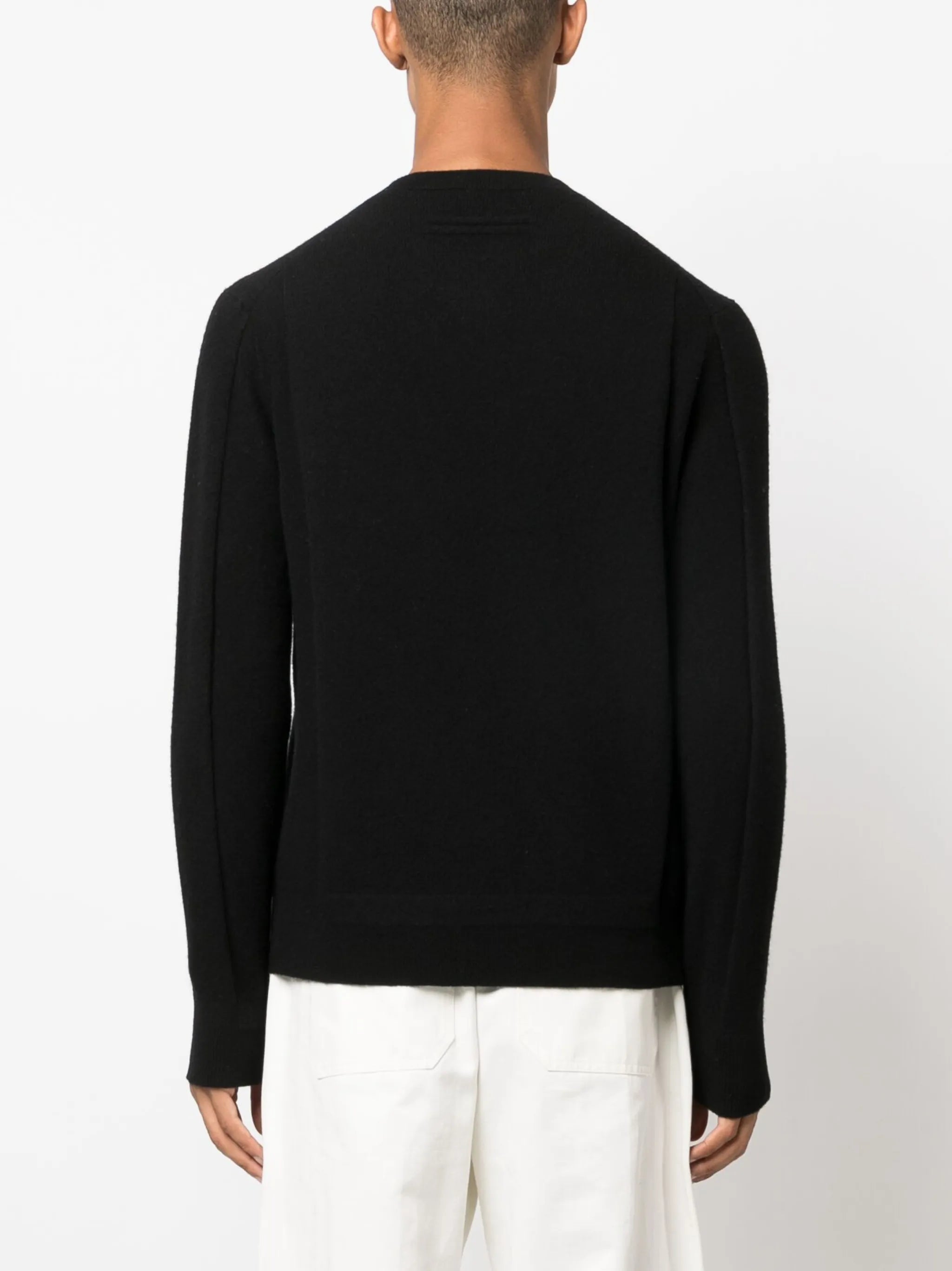 crew-neck wool-blend jumper