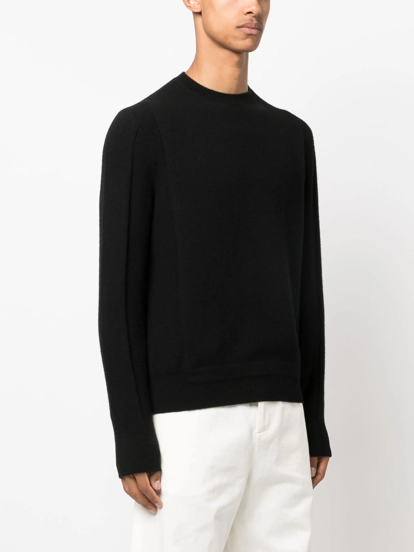 crew-neck wool-blend jumper