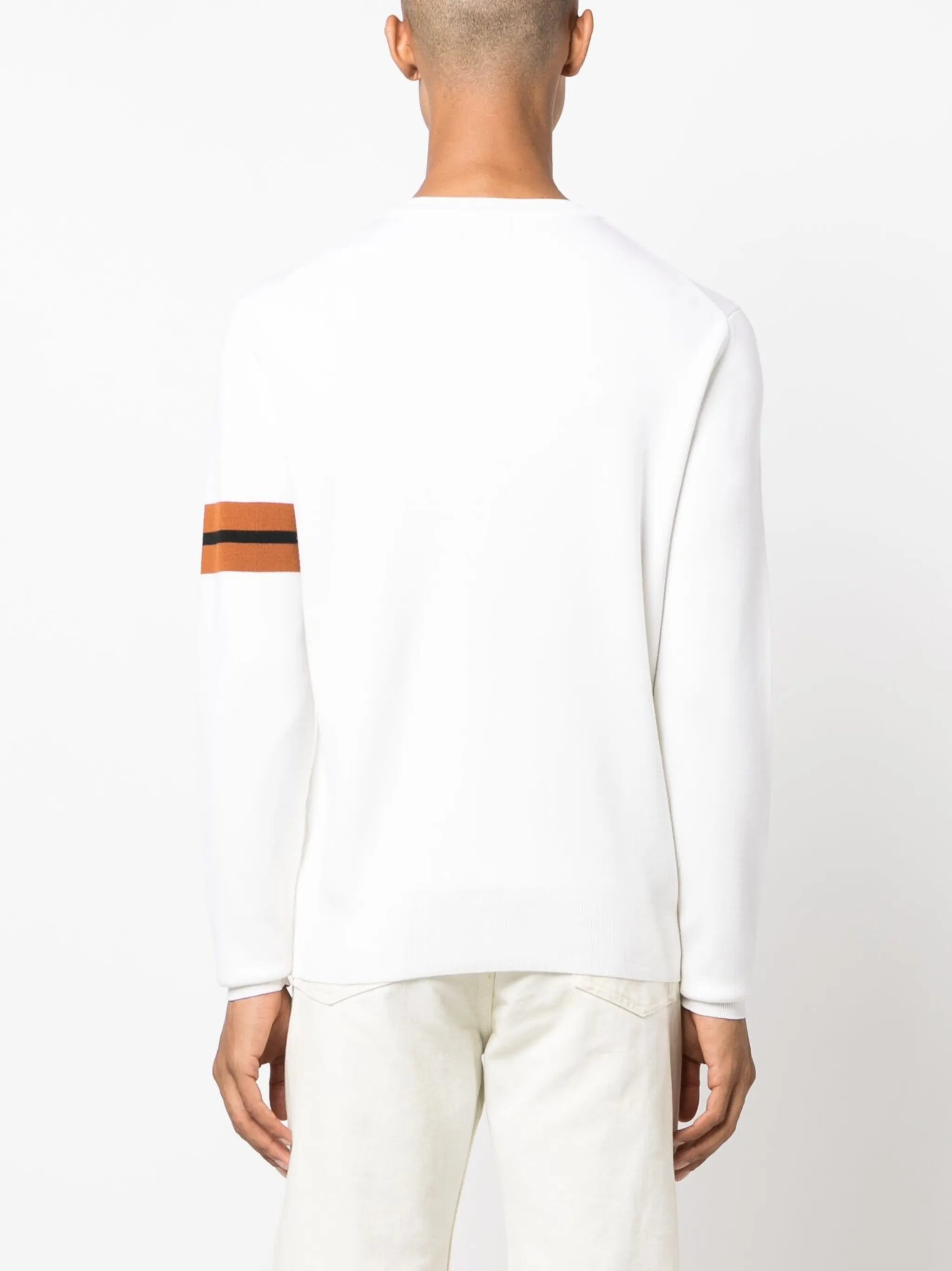 stripe-trim detail jumper