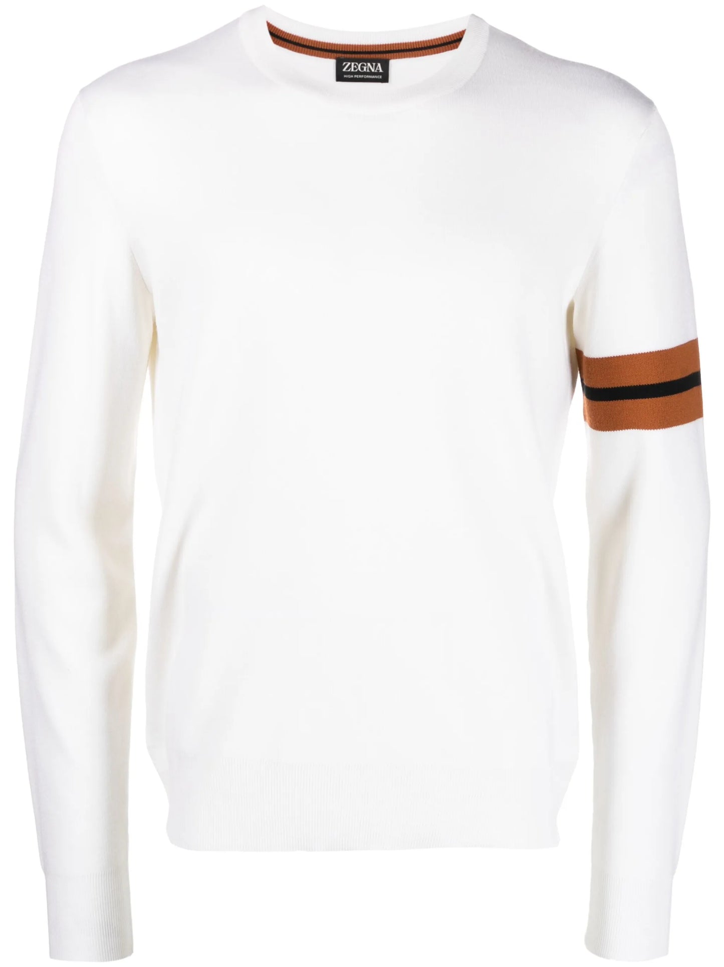 stripe-trim detail jumper