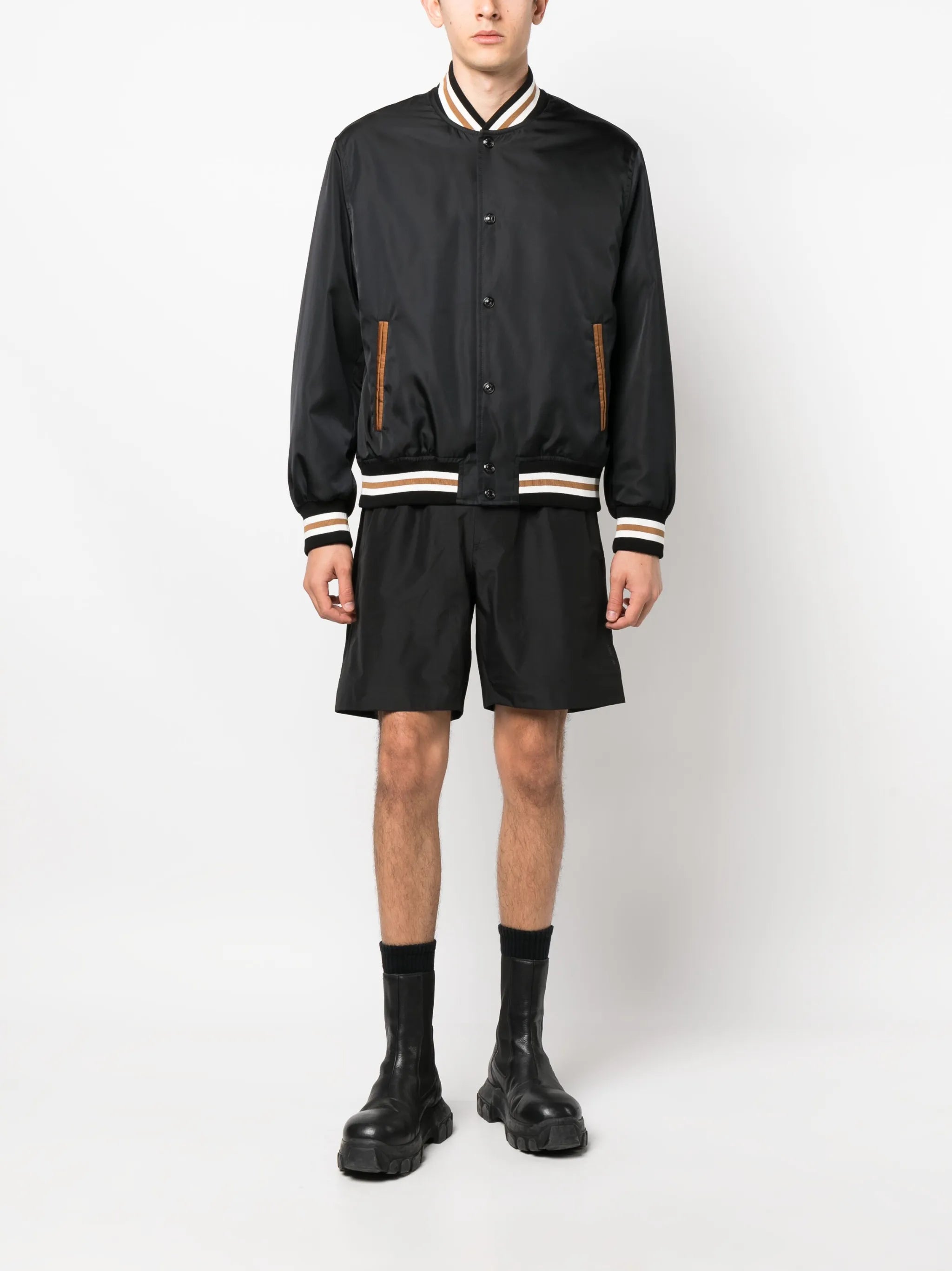 Medusa Flame bomber jacket