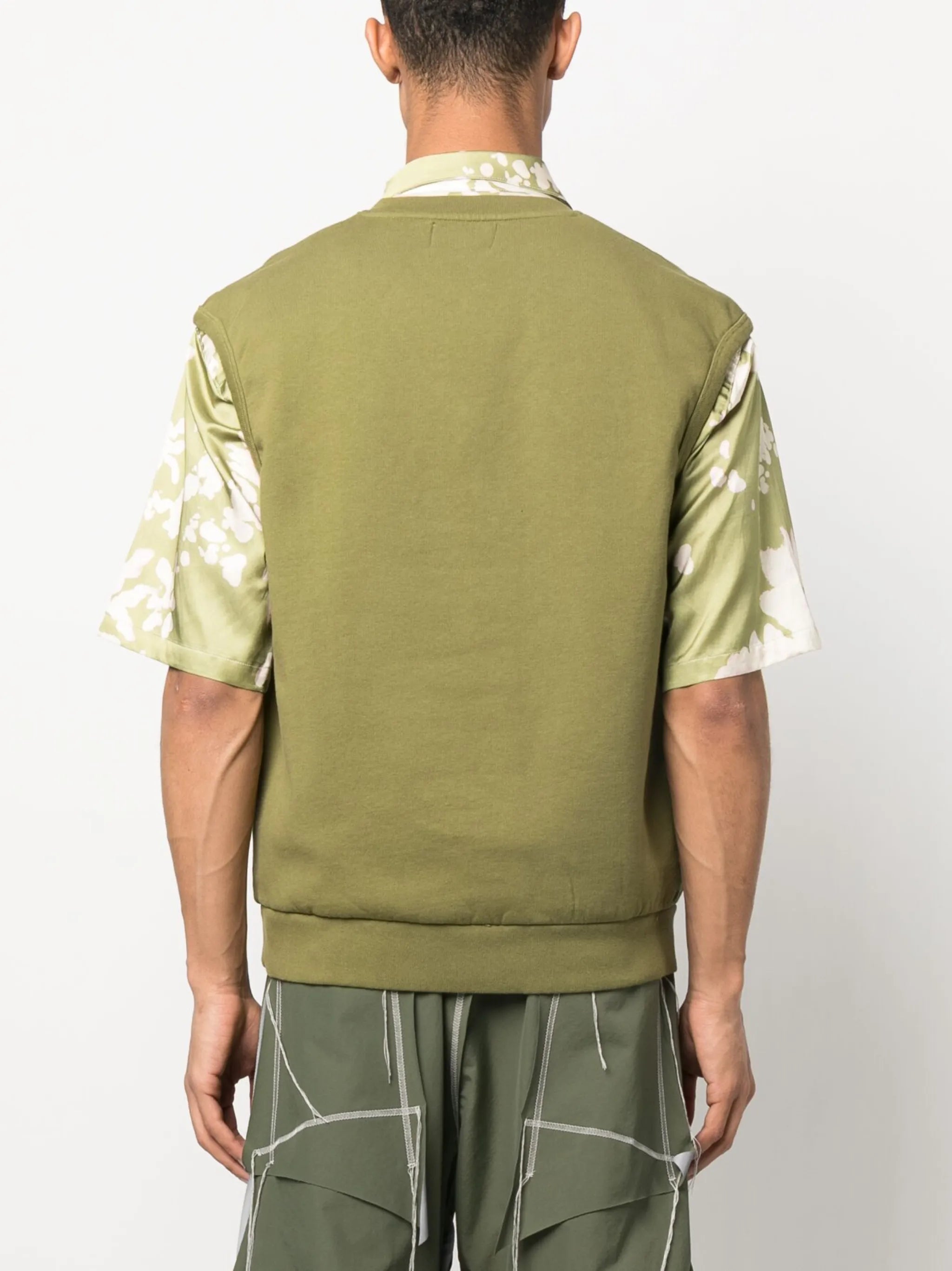 Leo logo-print knitted vest