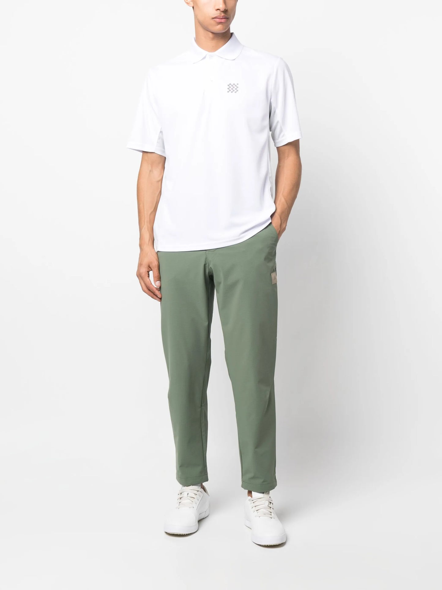 performance logo-print polo shirt