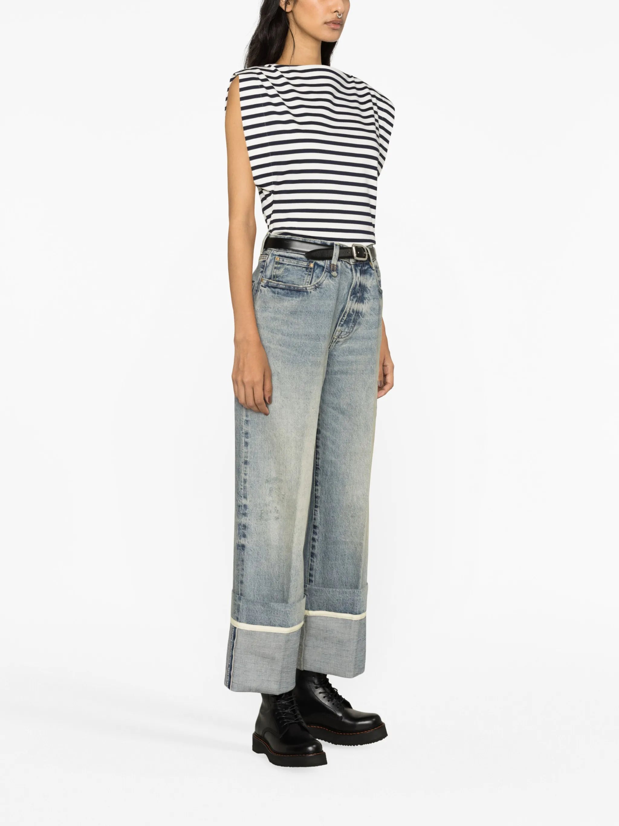 Nina high-rise straight-leg jeans