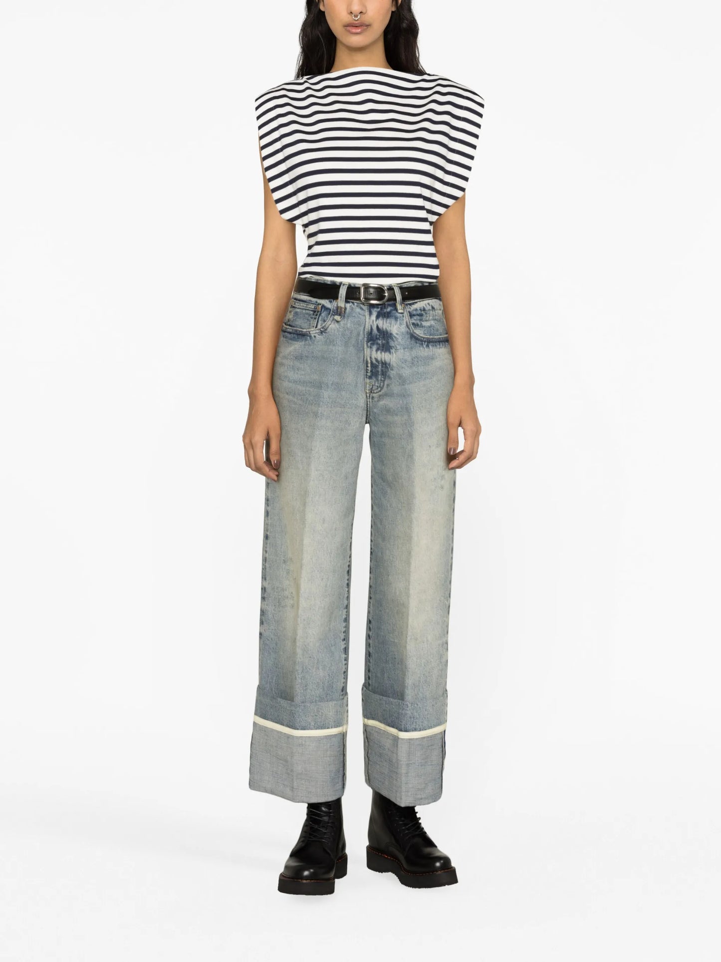 Nina high-rise straight-leg jeans