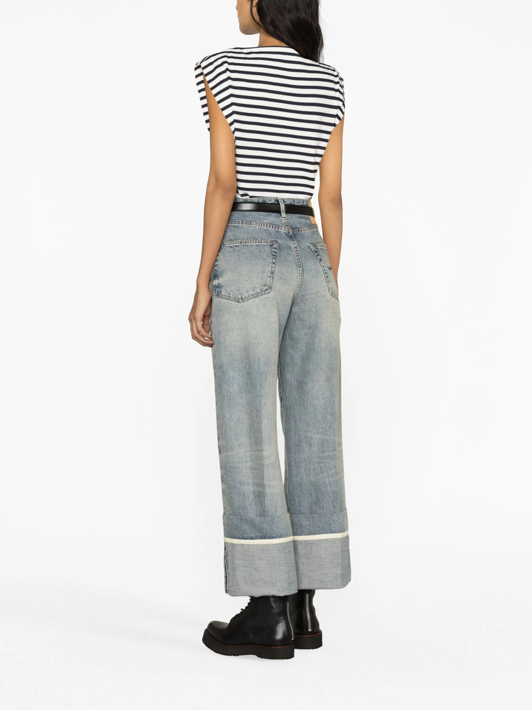 Nina high-rise straight-leg jeans