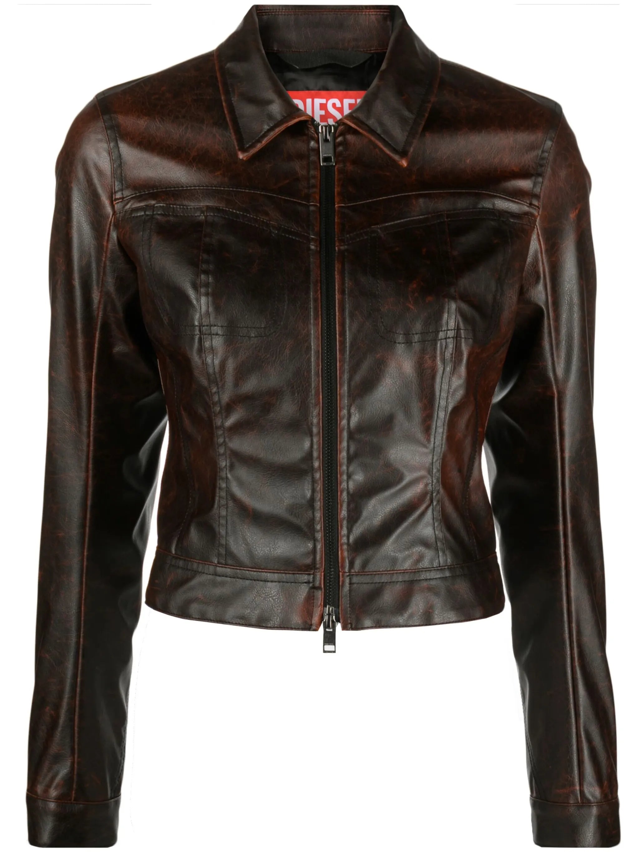 faux-leather jacket