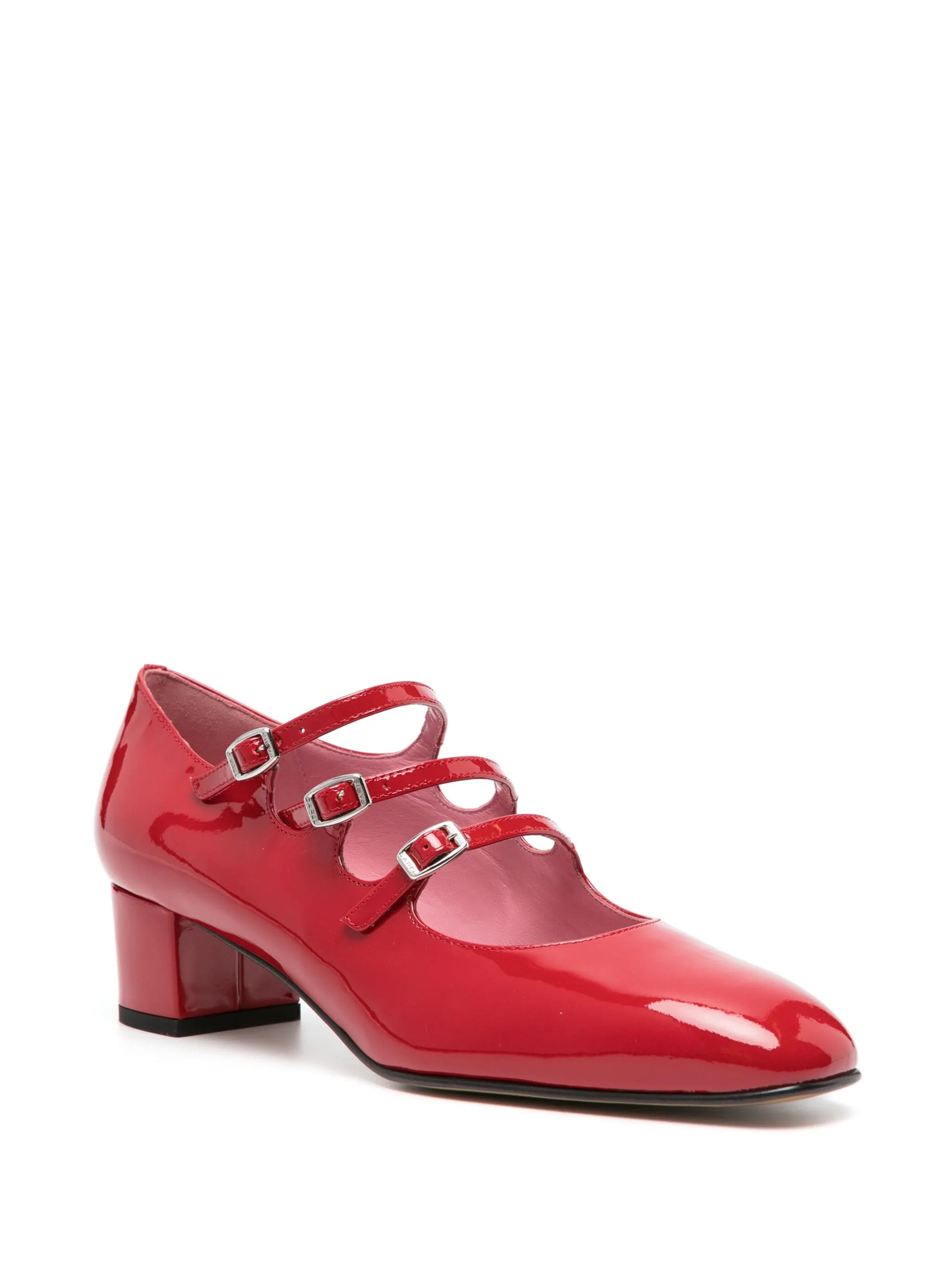 Kina patent-leather Mary Jane shoes
