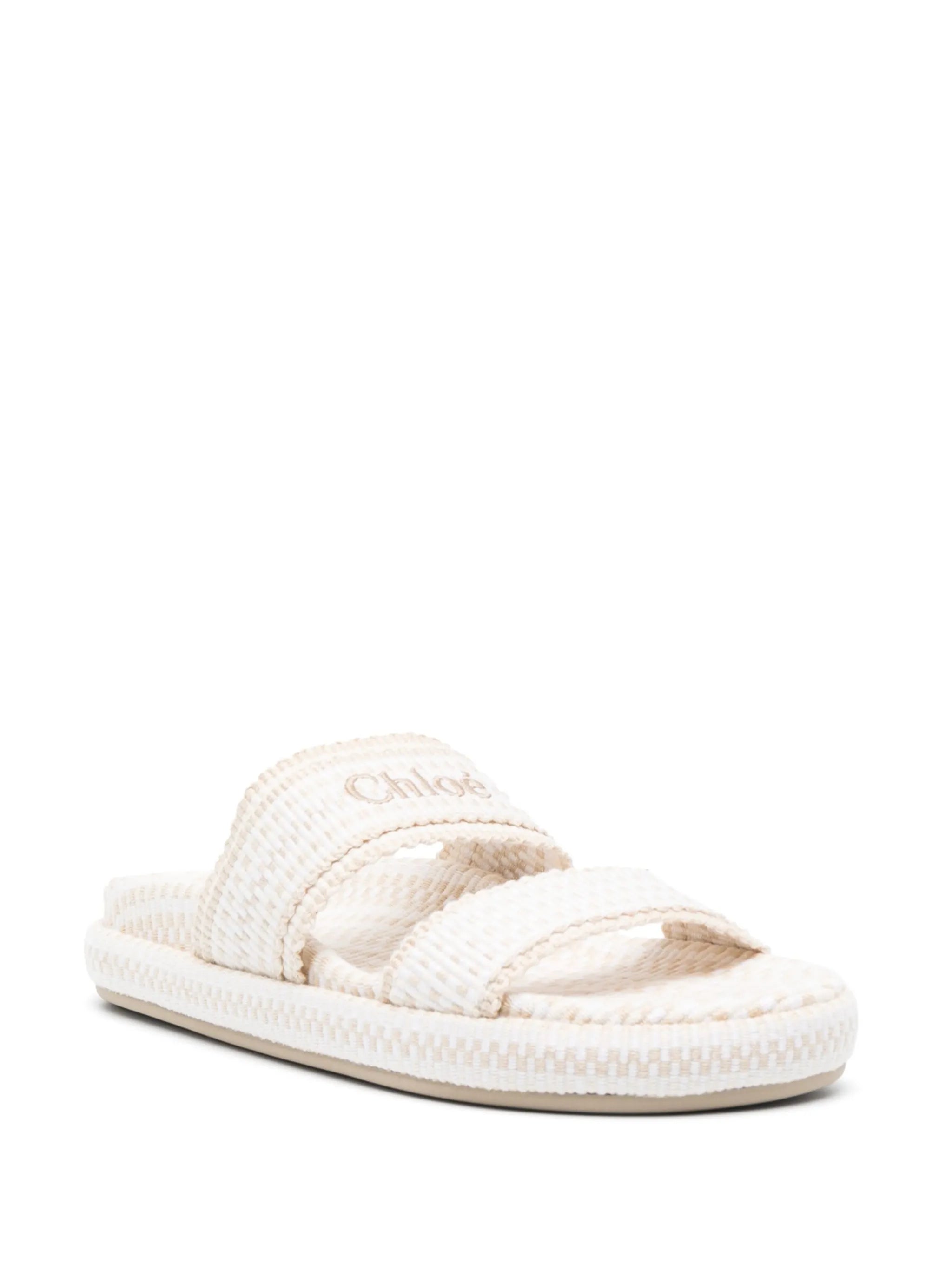 Rori raffia flat slides