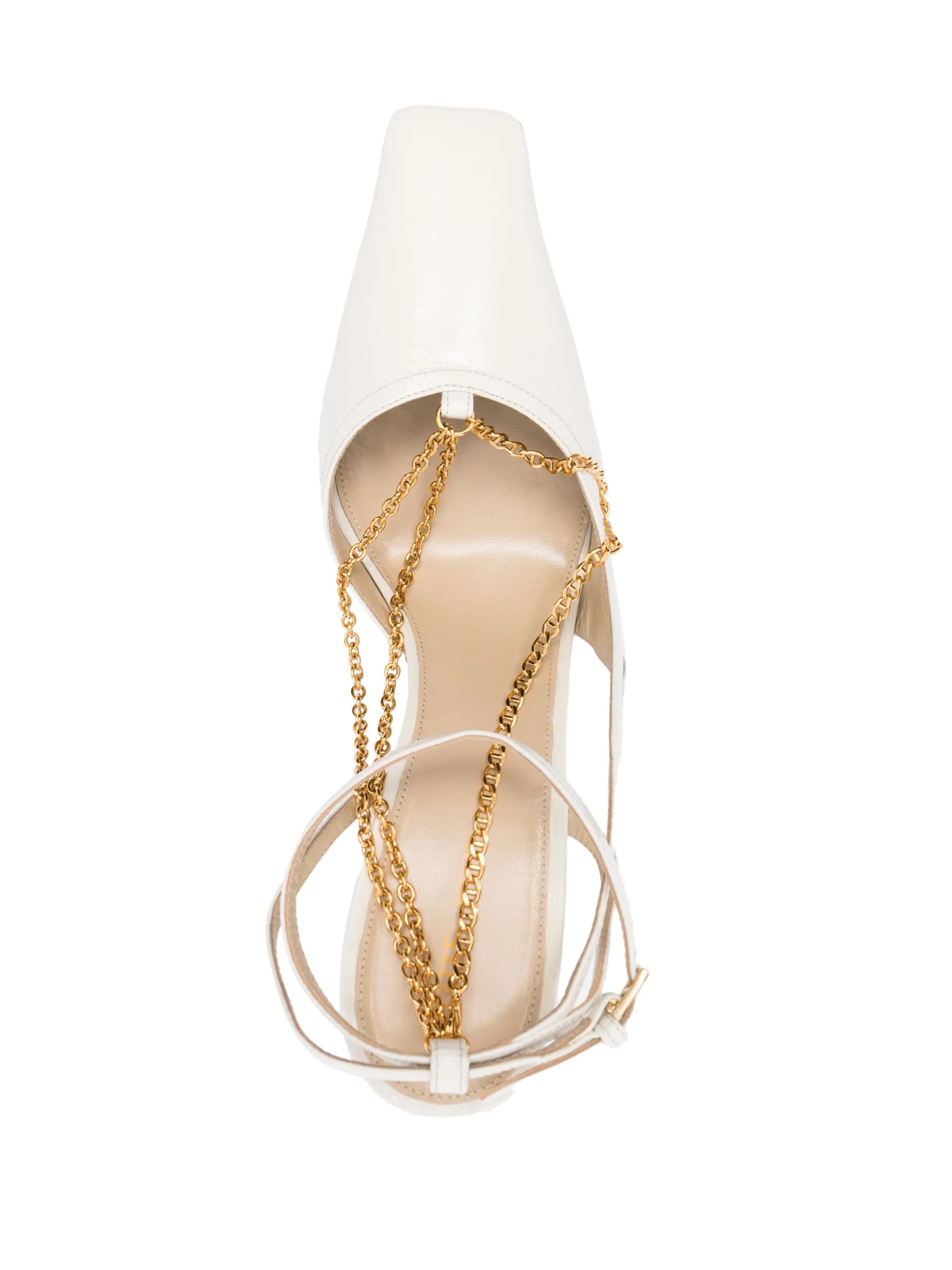 Marfa 90mm chain-detail pumps
