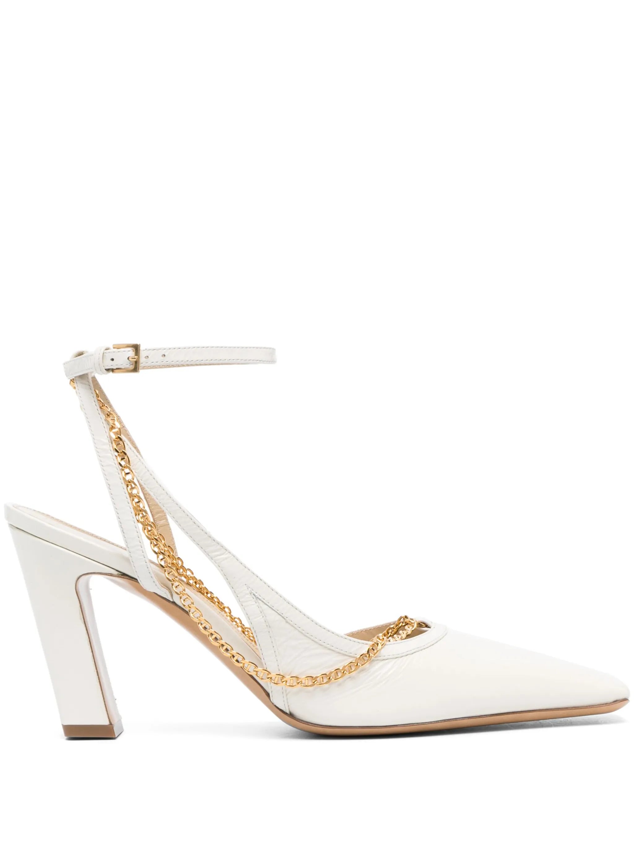 Marfa 90mm chain-detail pumps