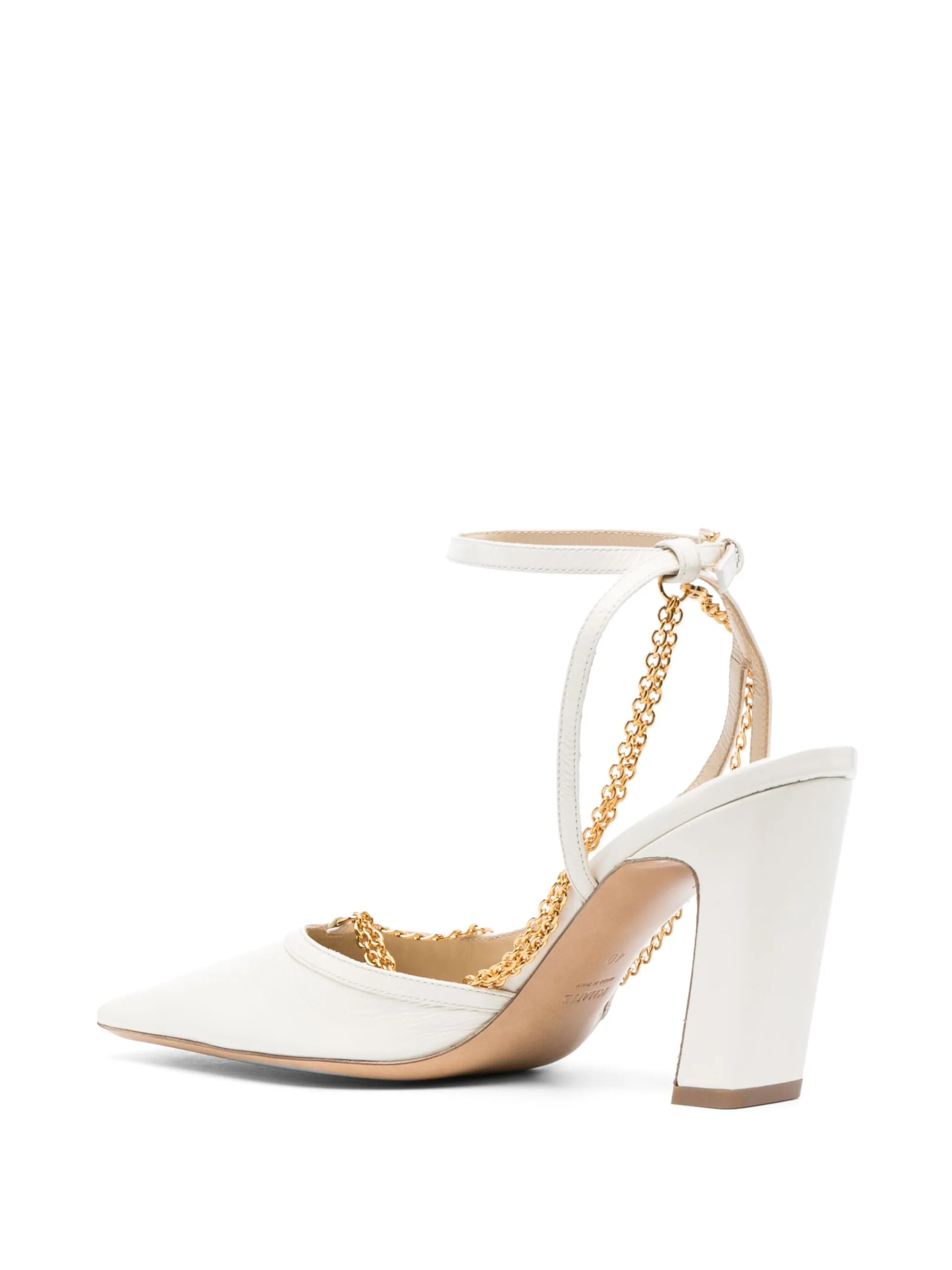 Marfa 90mm chain-detail pumps