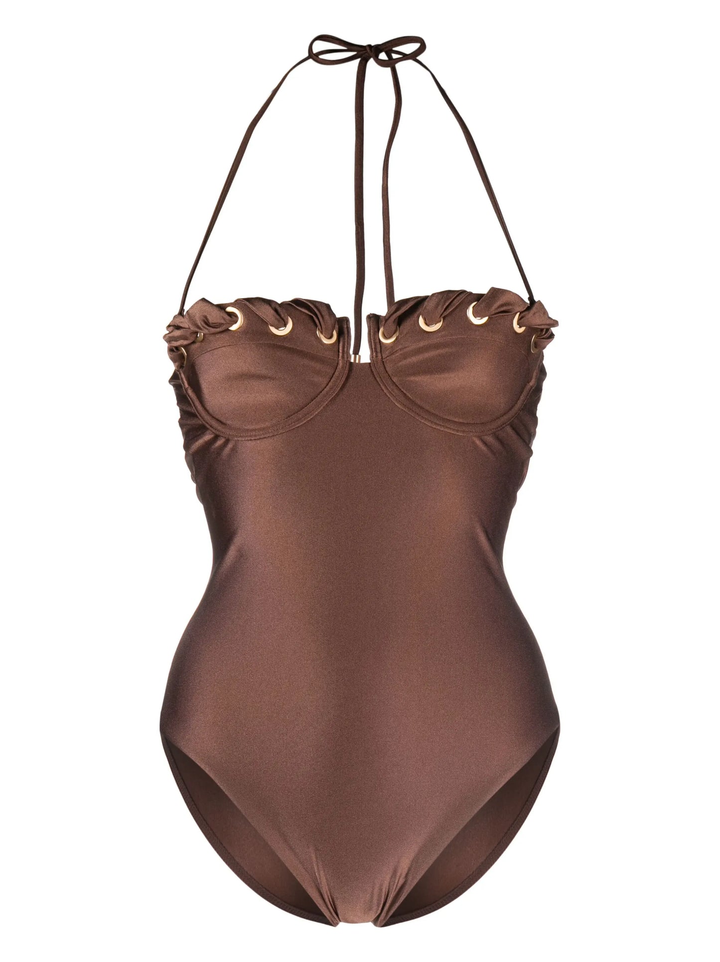 Devi eyelet-detail swimsuit