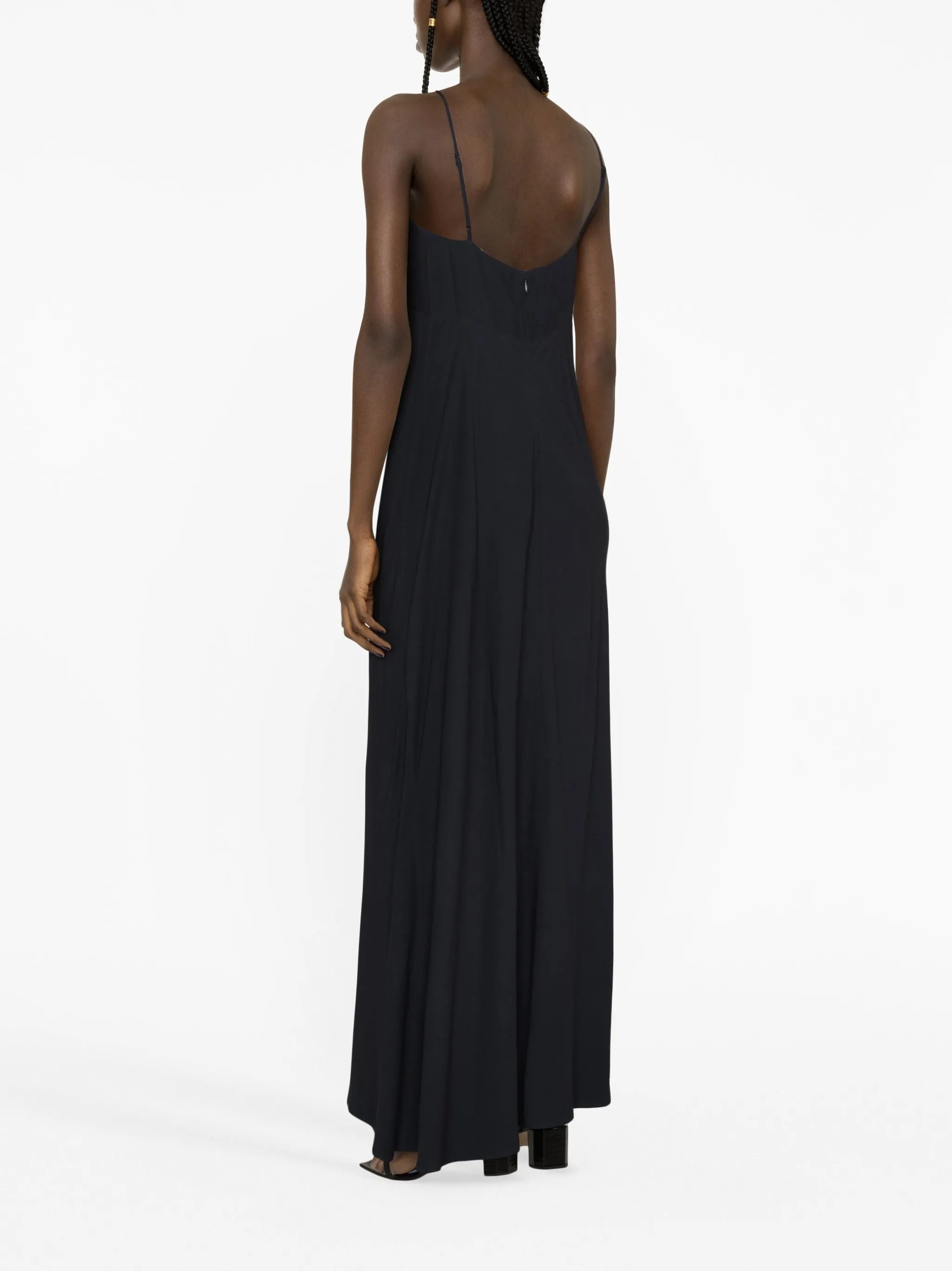 Linda bow-detail cady gown