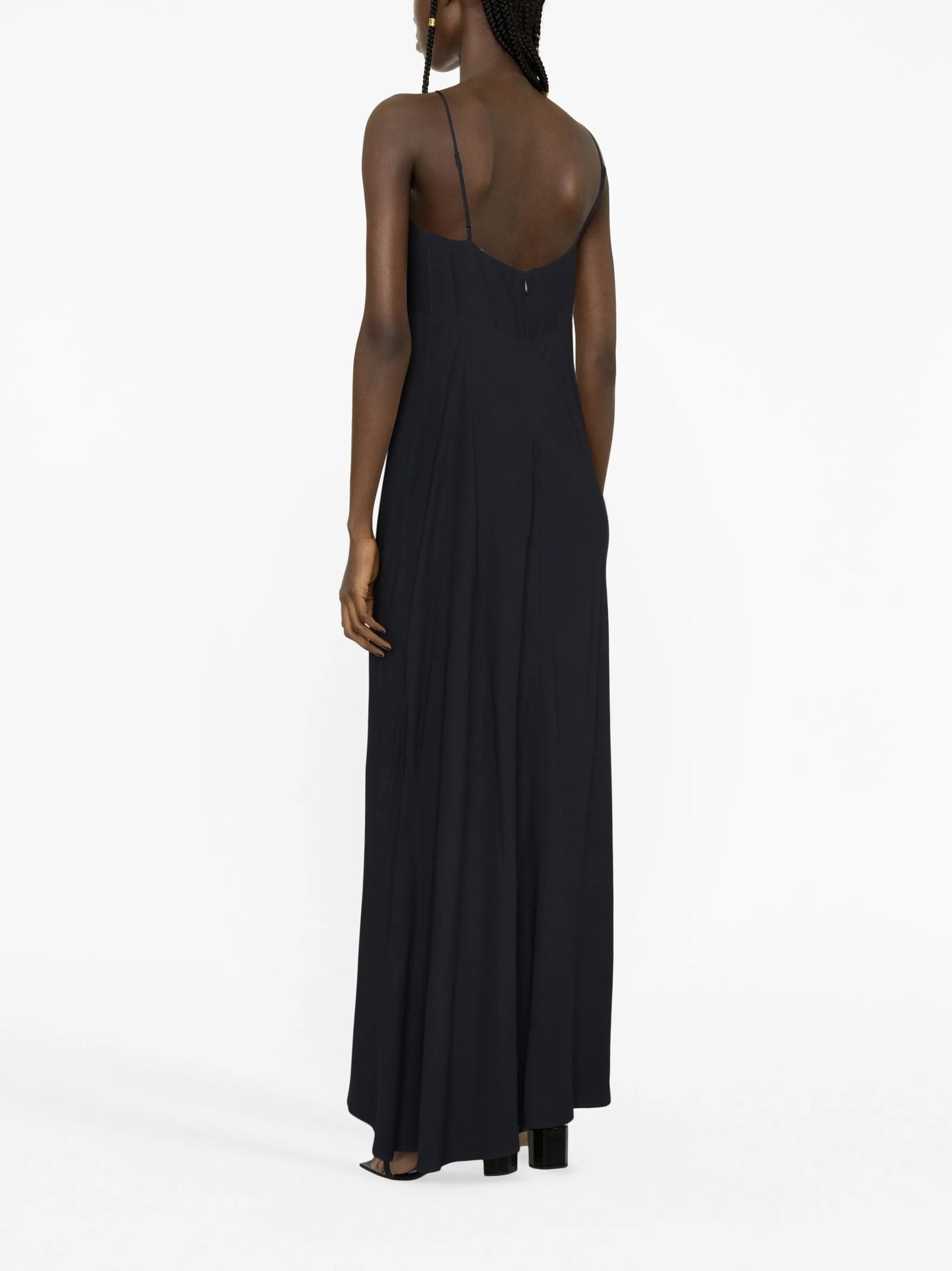 Linda bow-detail cady gown